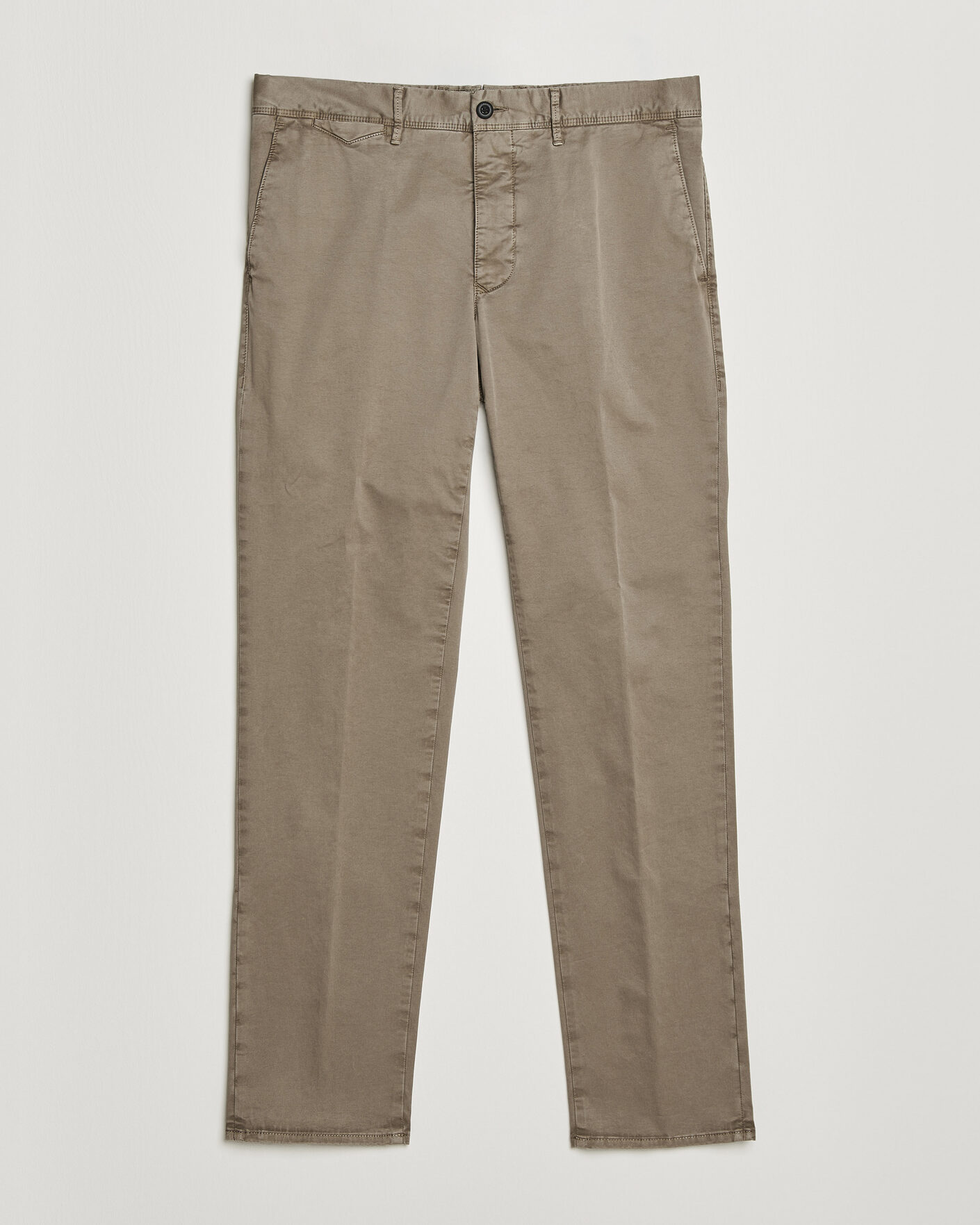 Herren | Hosen | Incotex | Regular Fit Garment Dyed Slacks Brown