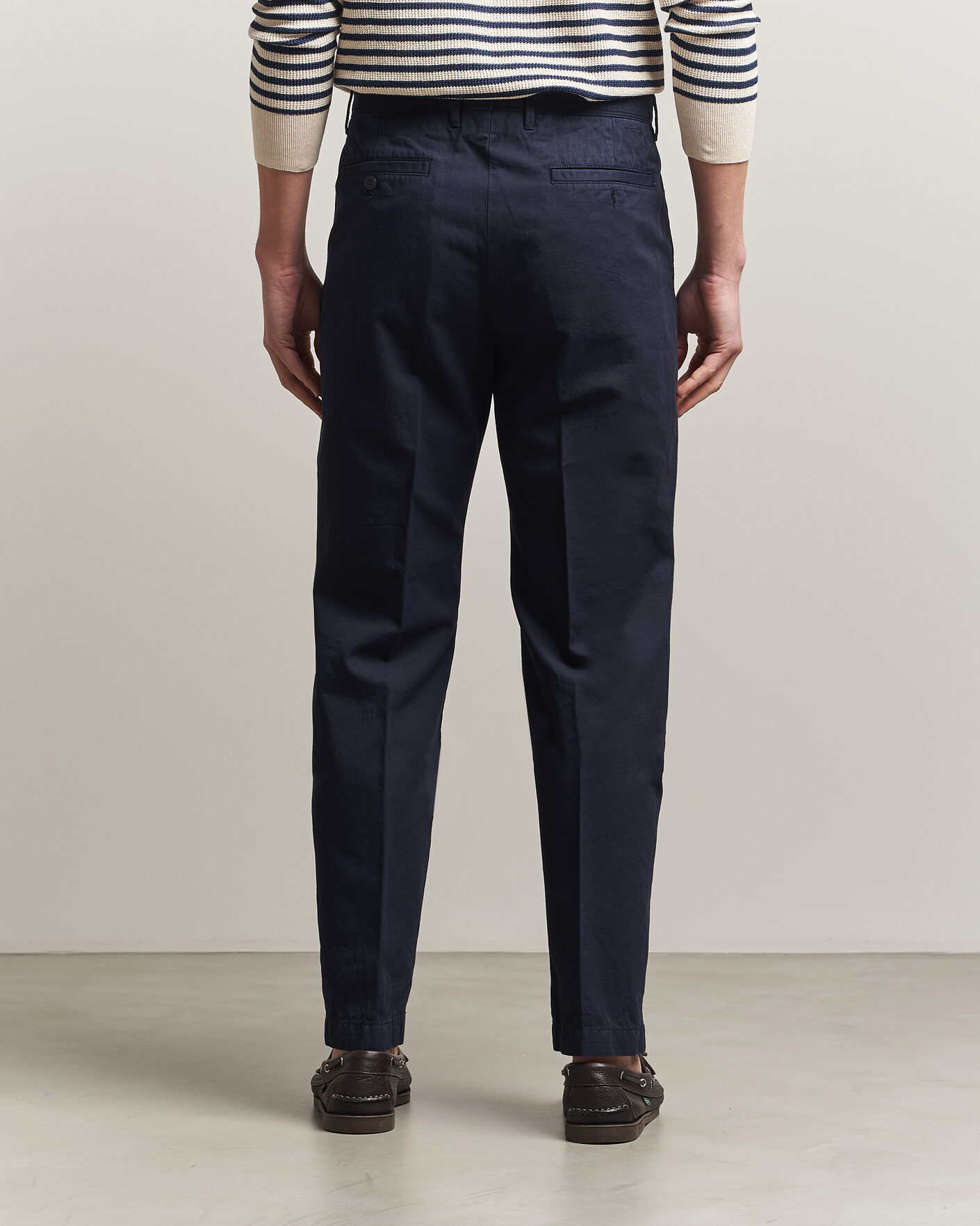 Herren | Hosen | Incotex | Regular Fit Cotton/Linen Slacks Navy