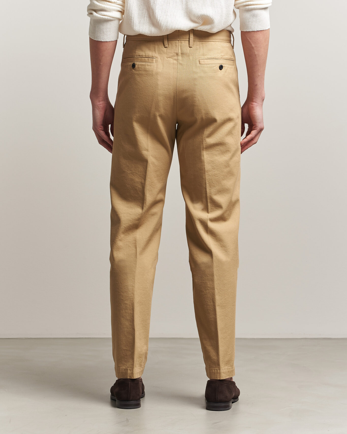 Herren | Hosen | Incotex | Regular Fit Uniform Cotton Slacks Khaki