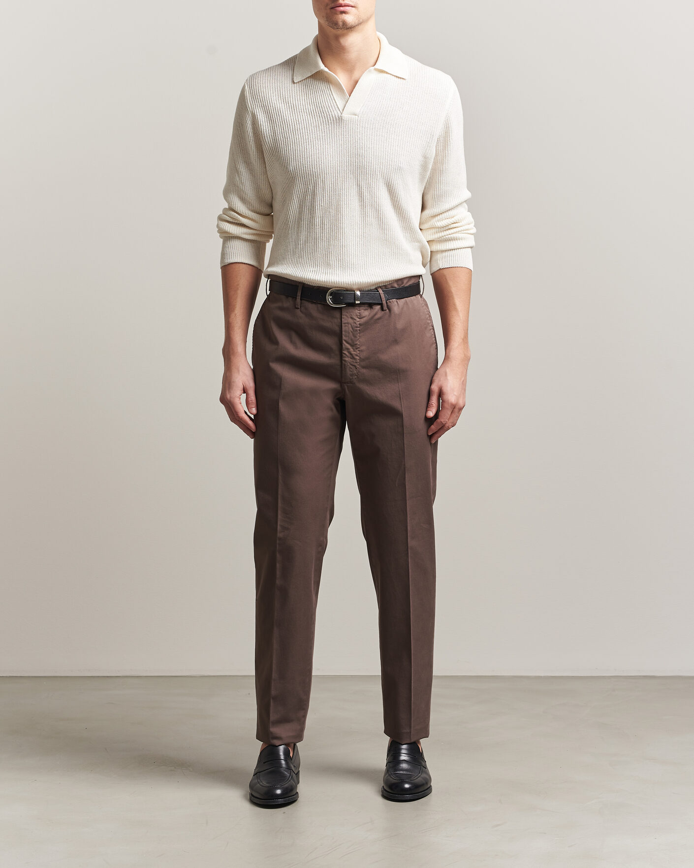 Herren | Hosen | Incotex | Regular Fit Comfort Chinos Dark Brown