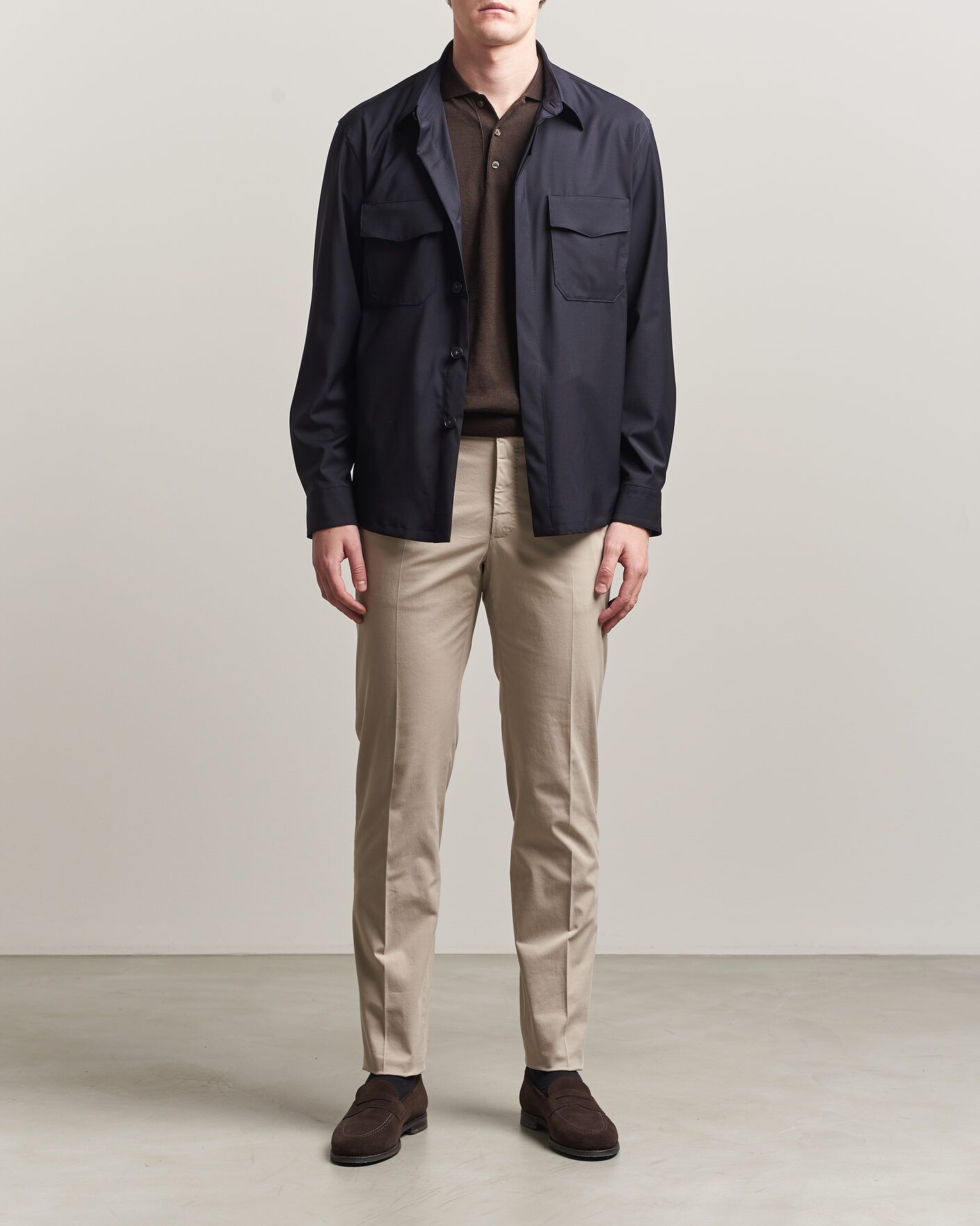 Herren | Hosen | Incotex | Regular Fit Comfort Chinos Sand