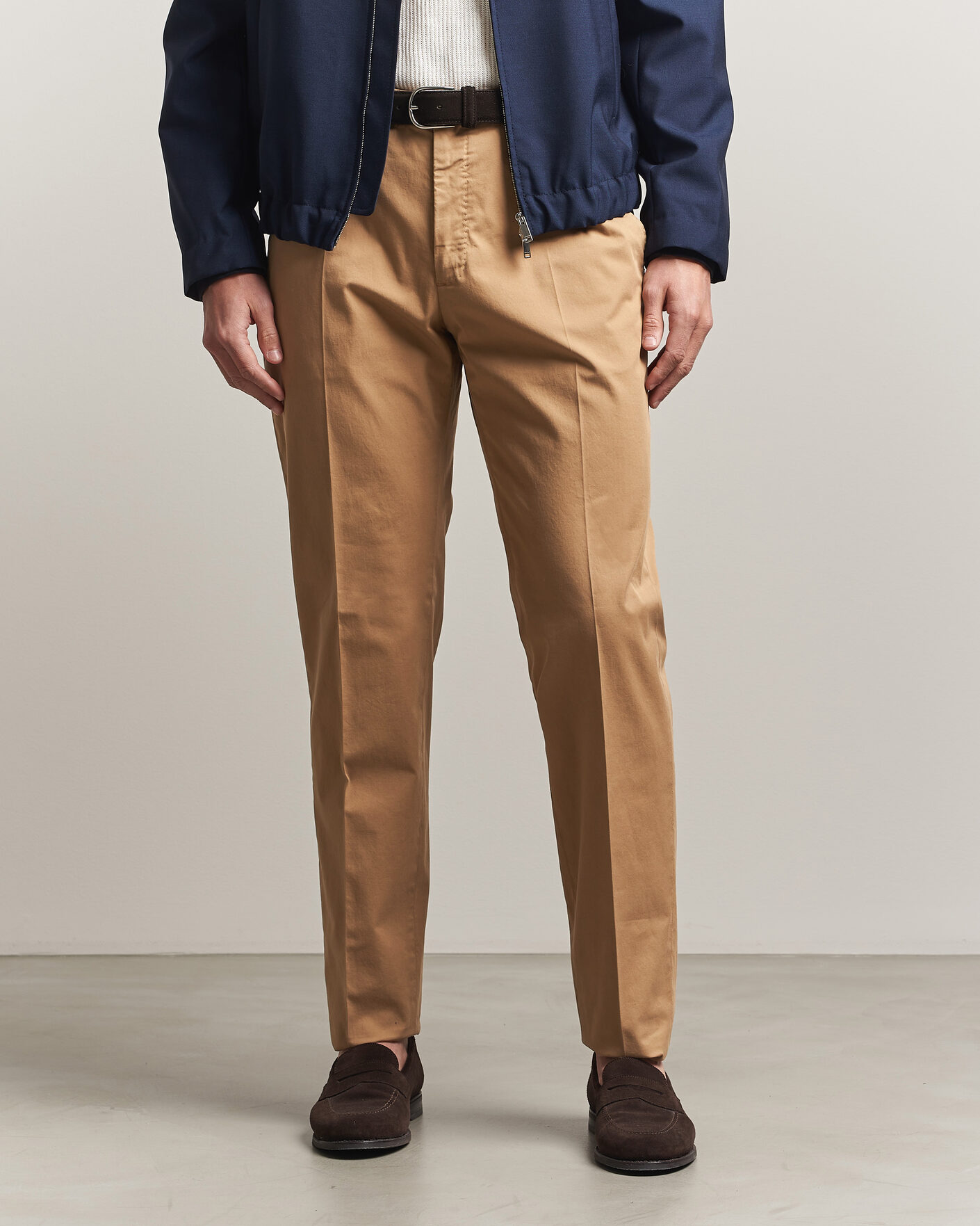 Herren | Hosen | Incotex | Regular Fit Comfort Chinos Khaki