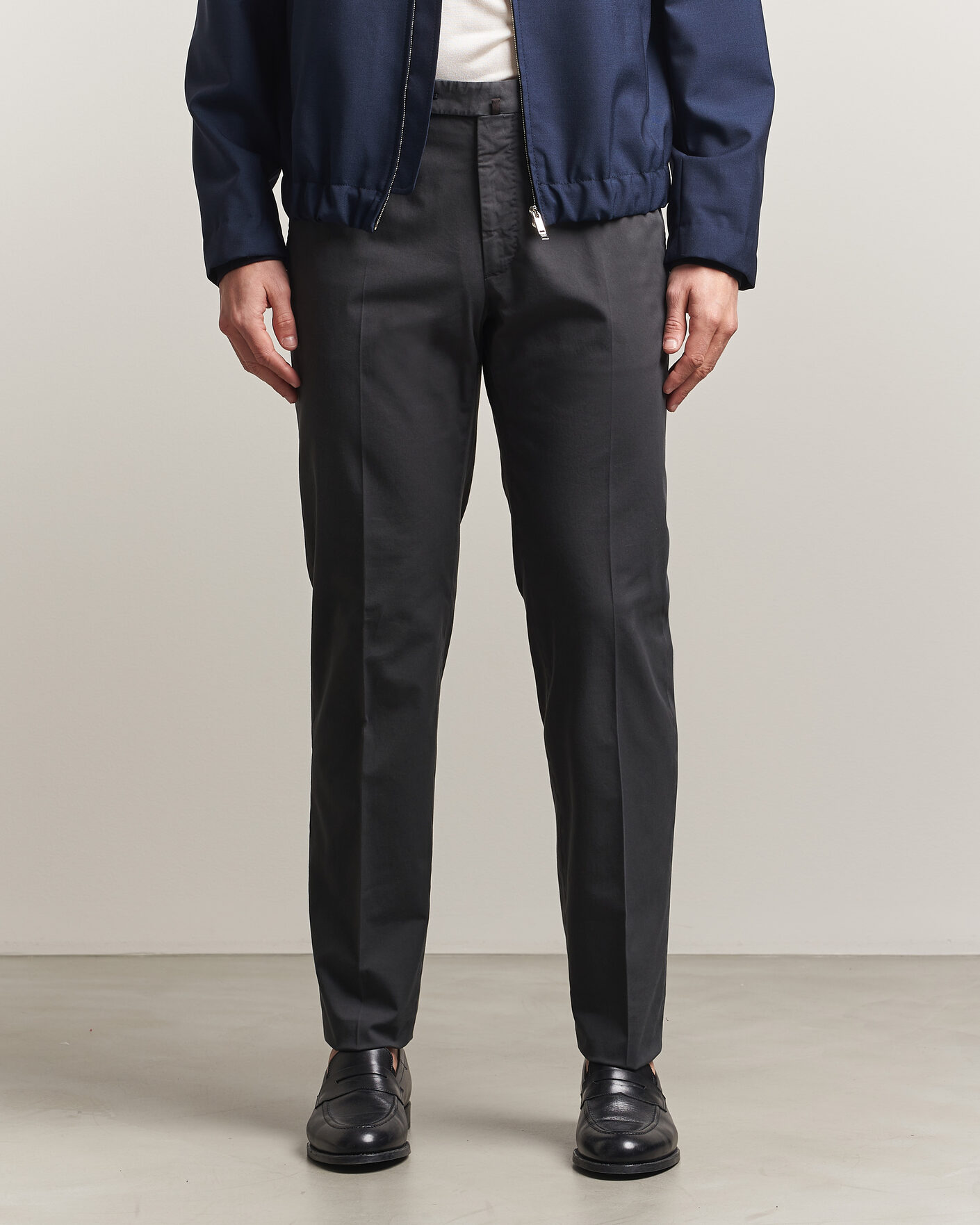 Herren | Hosen | Incotex | Regular Fit Comfort Chinos Dark Grey