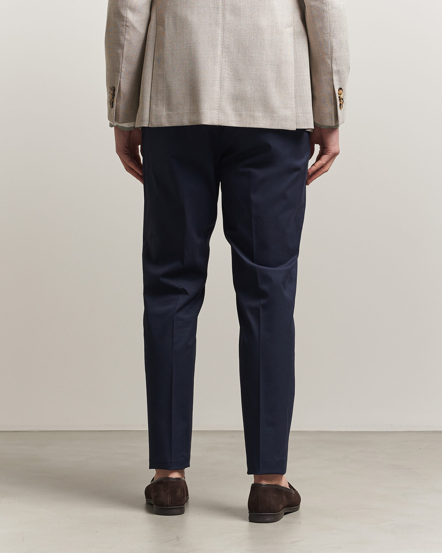 Herren | Hosen | Incotex | Regular Fit Flexgab Cotton Chinos Navy