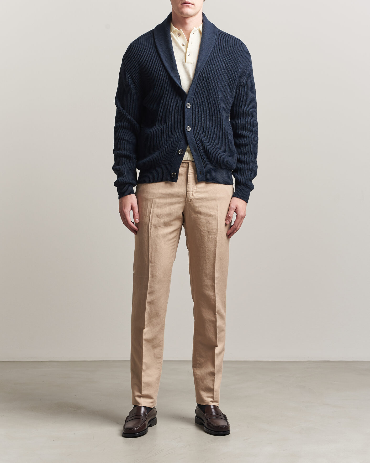 Herren | Hosen | Incotex | Regular Fit Chinolino Trousers Beige