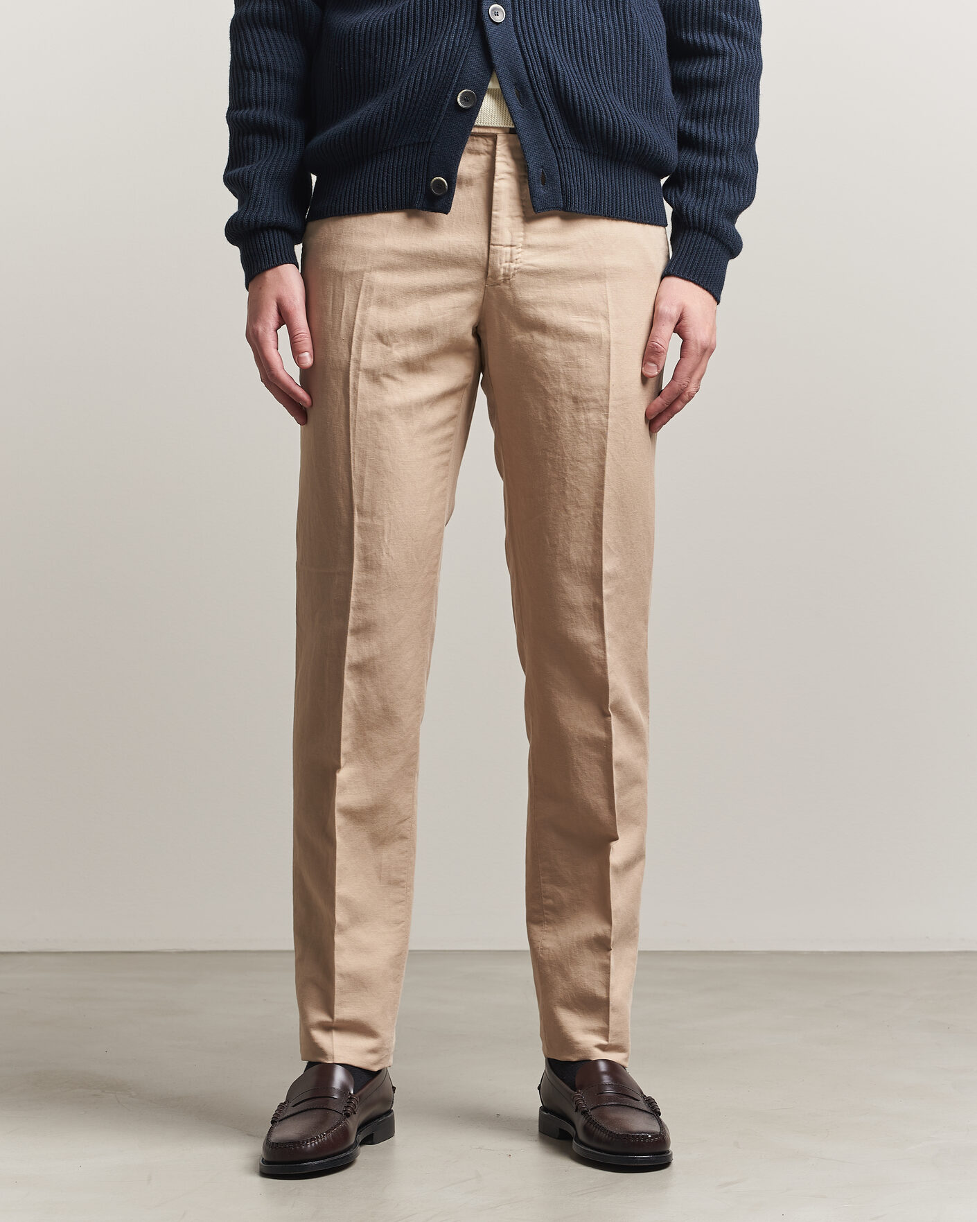 Herren | Hosen | Incotex | Regular Fit Chinolino Trousers Beige