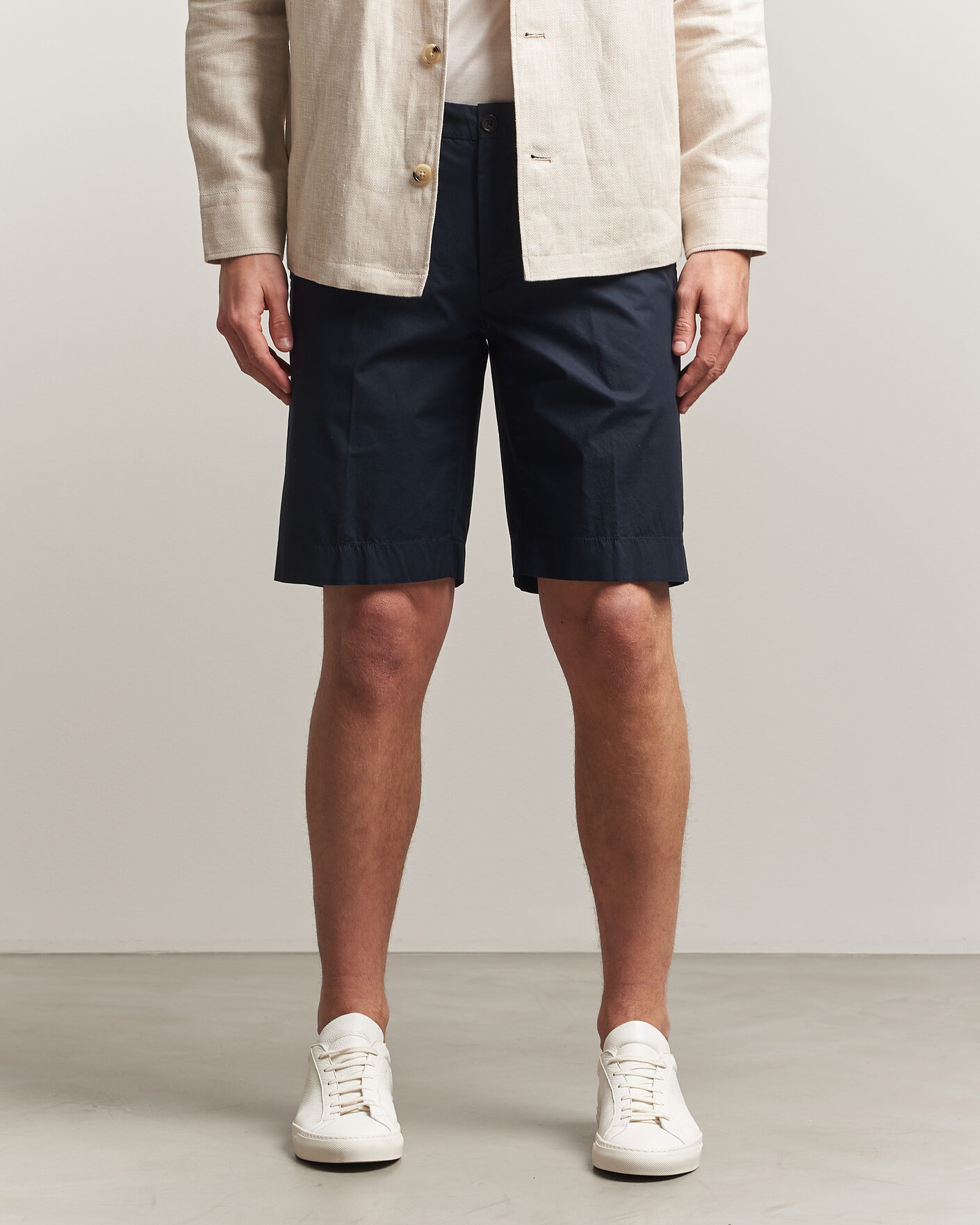Herren | Shorts | Incotex | Cotton Poplin Shorts Navy