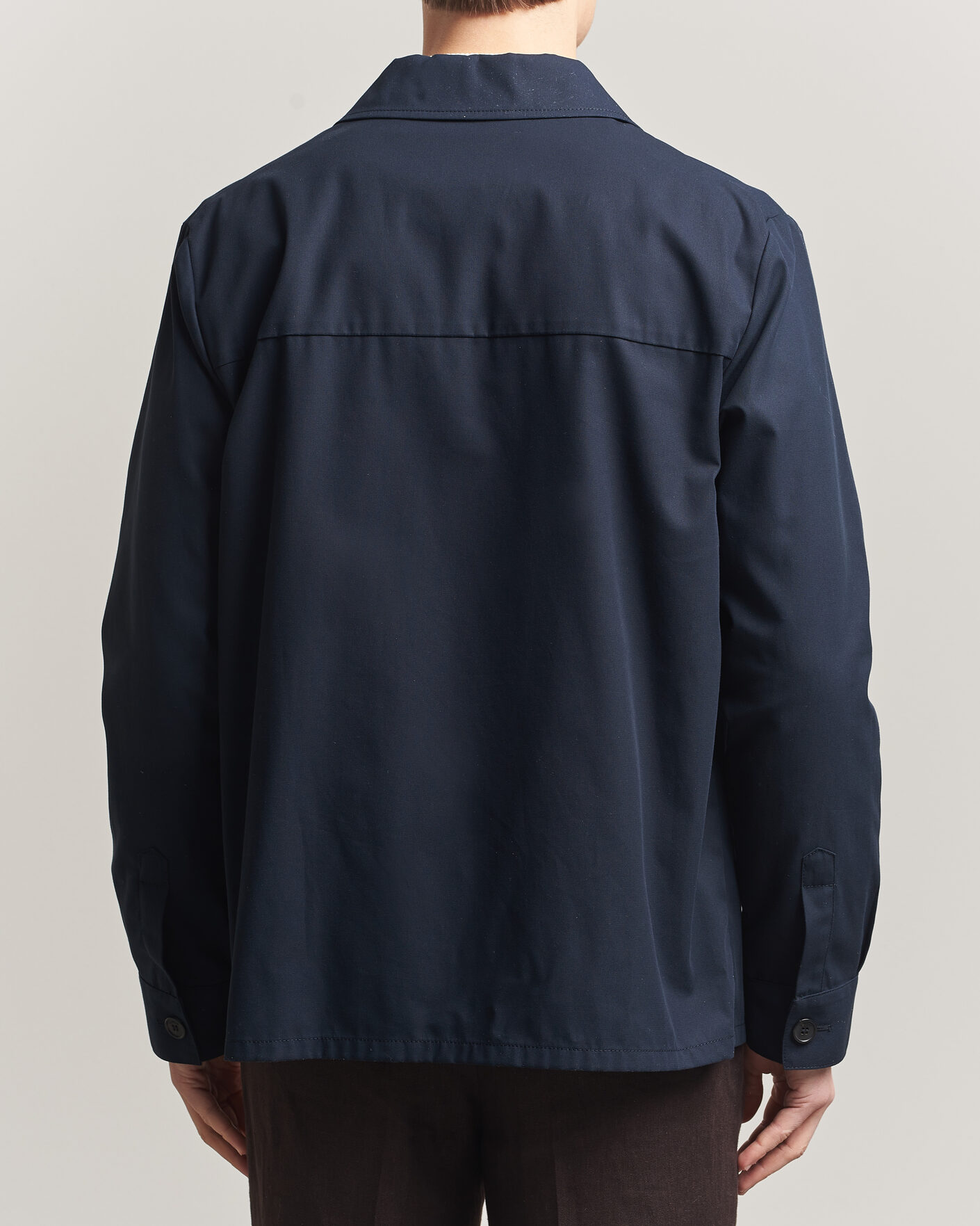 Herren | Hemden | Incotex | Ice Cotton Twill Overshirt Navy