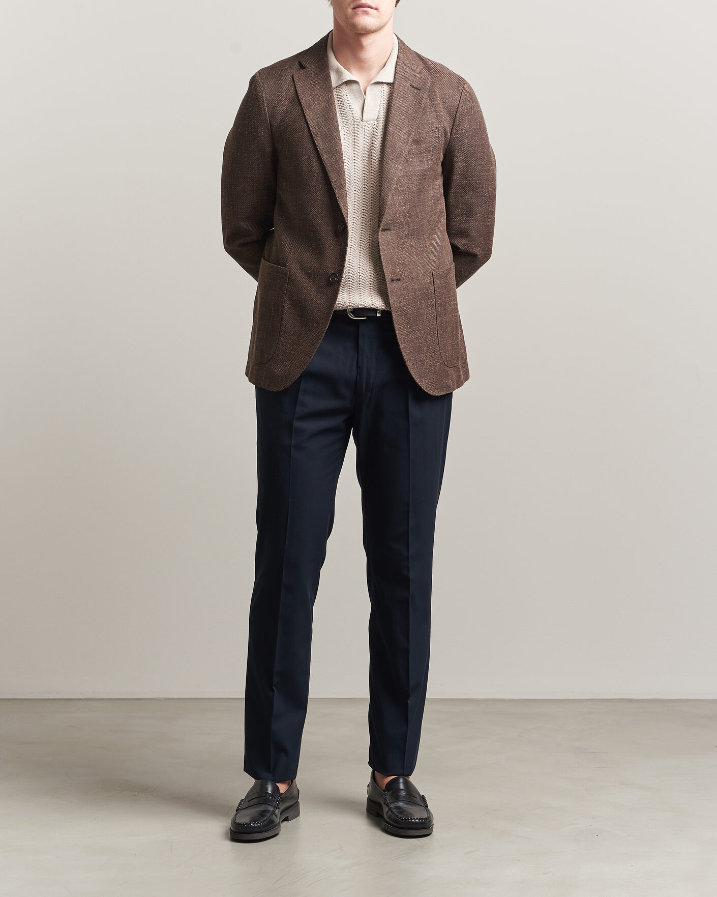 Herren | Hosen | Incotex | Ice Cotton Twill Pants Navy