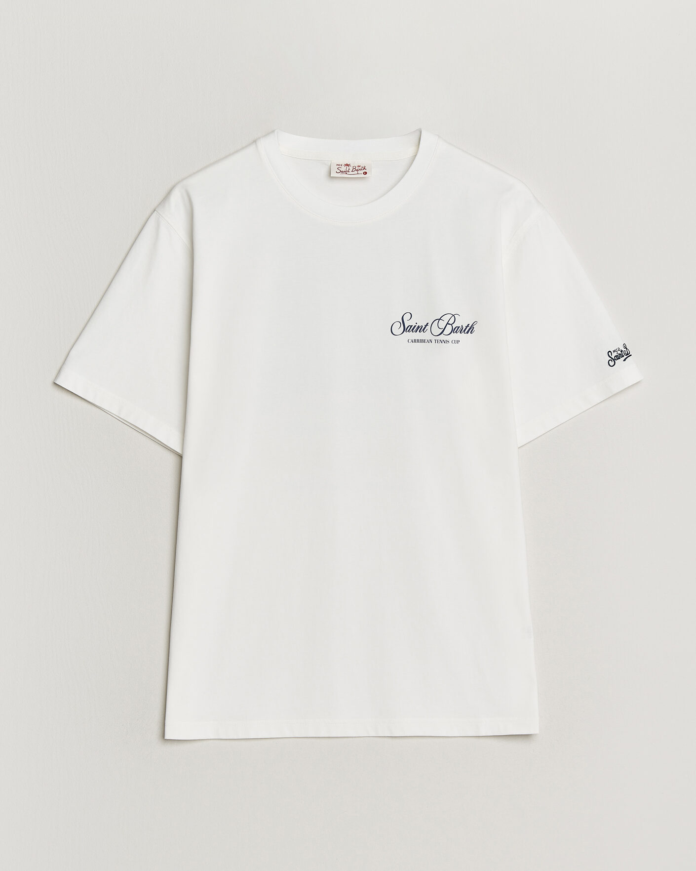 Herren | T-Shirts | MC2 Saint Barth | Back Printed Cotton T-Shirt Gustavia Cup