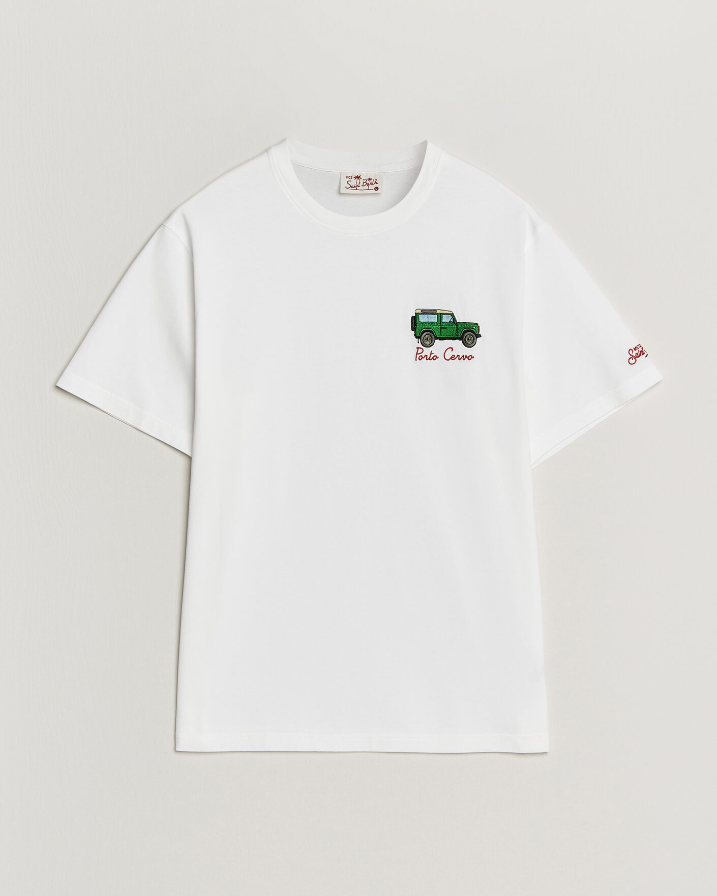 Herren | T-Shirts | MC2 Saint Barth | Printed Cotton T-Shirt Car Cervo