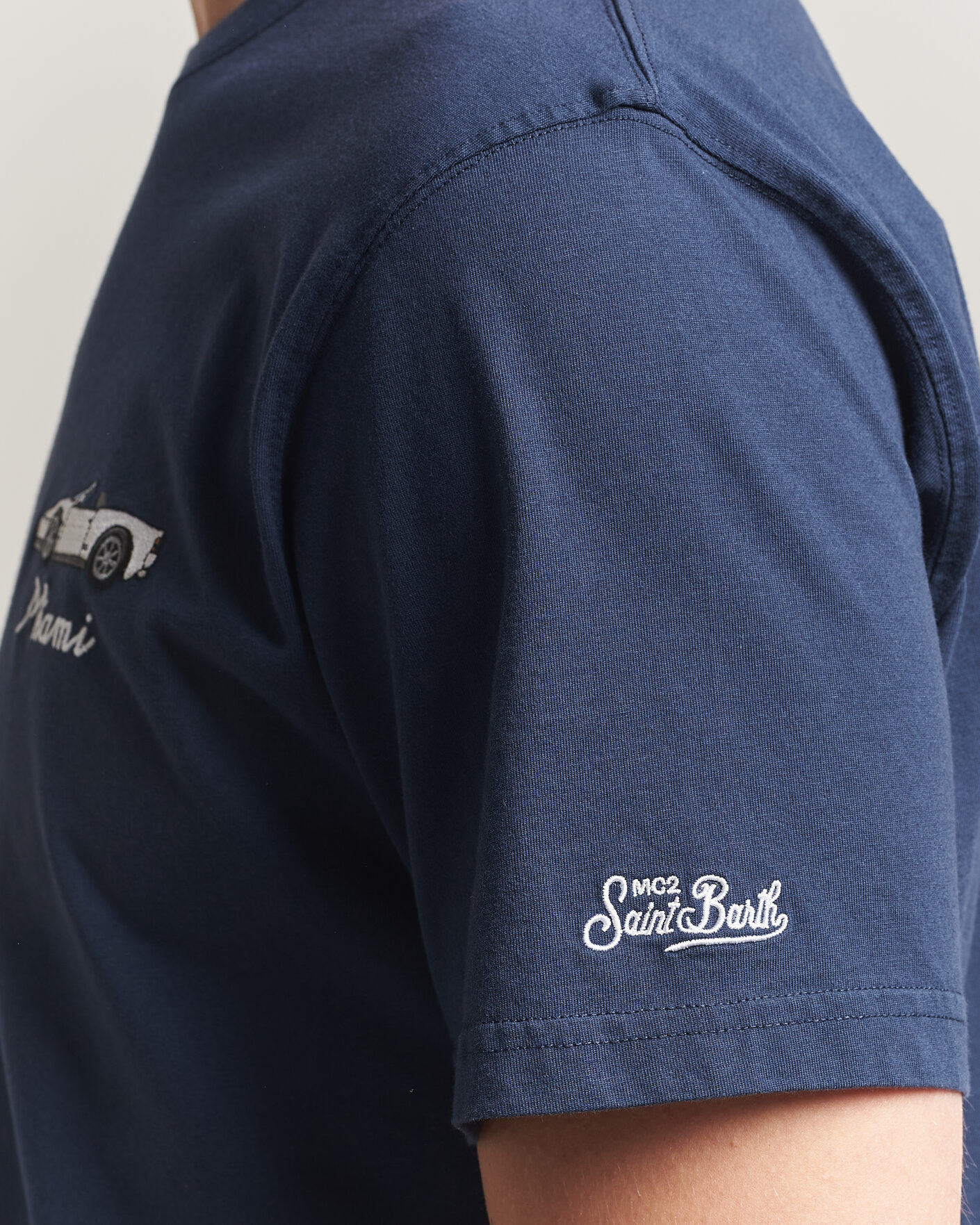 Herren | T-Shirts | MC2 Saint Barth | Printed Cotton T-Shirt Car Miami