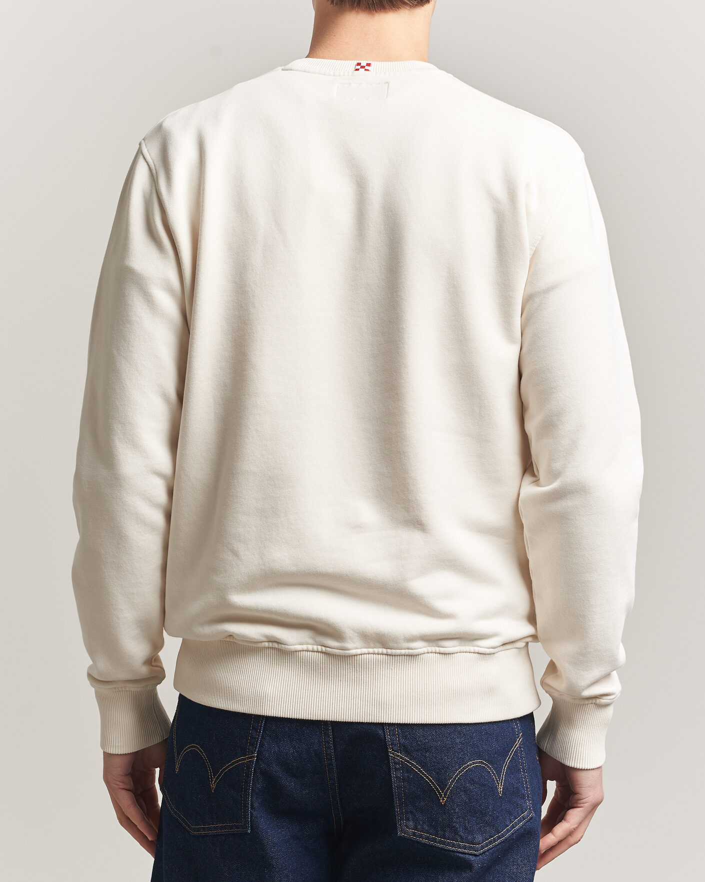 Herren | Pullover | MC2 Saint Barth | Terry Cotton Logo Sweatshirt Off White