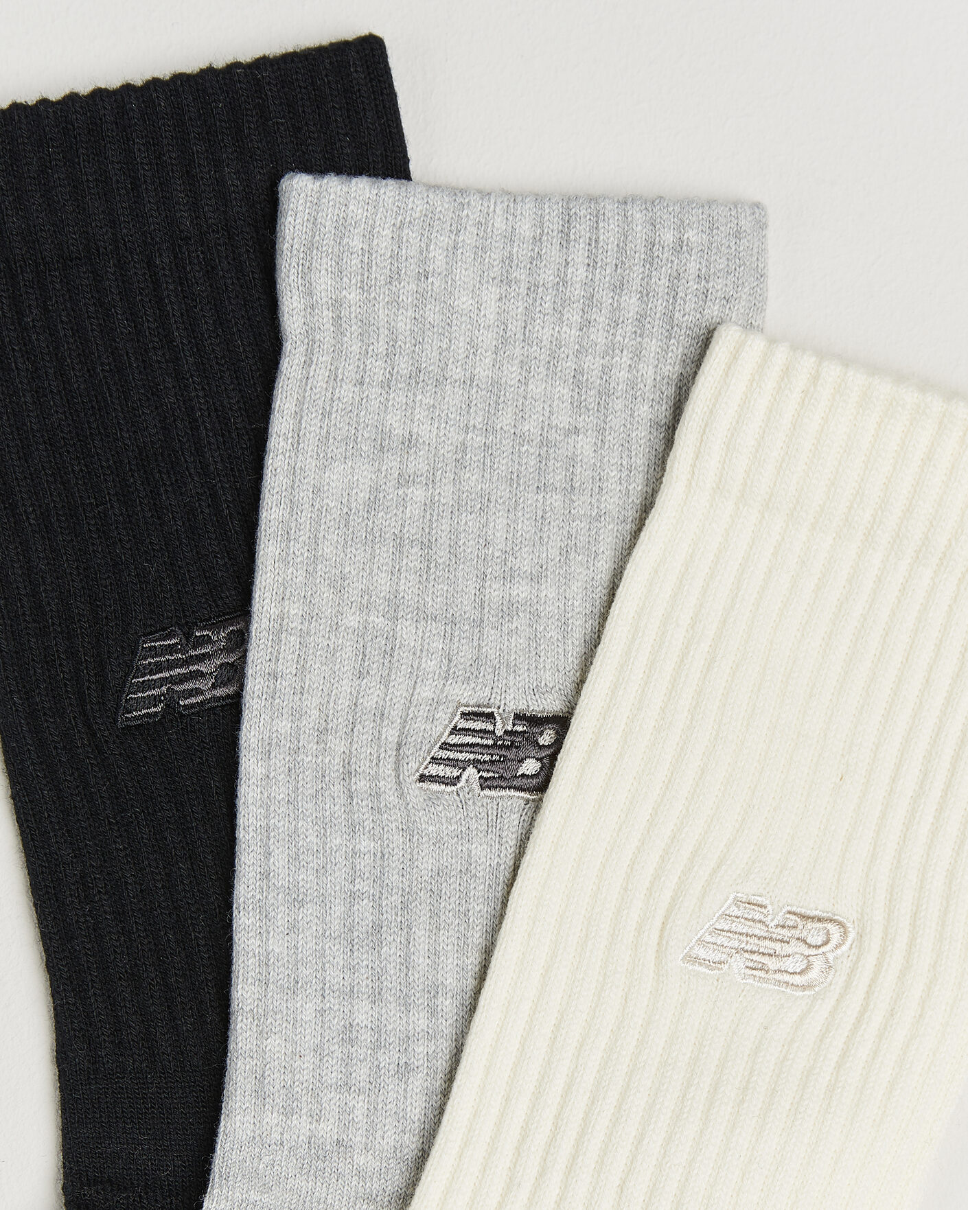 Herren | Unterwäsche | New Balance | 3-Pack Active Premium Crew Socks Black/White/Grey