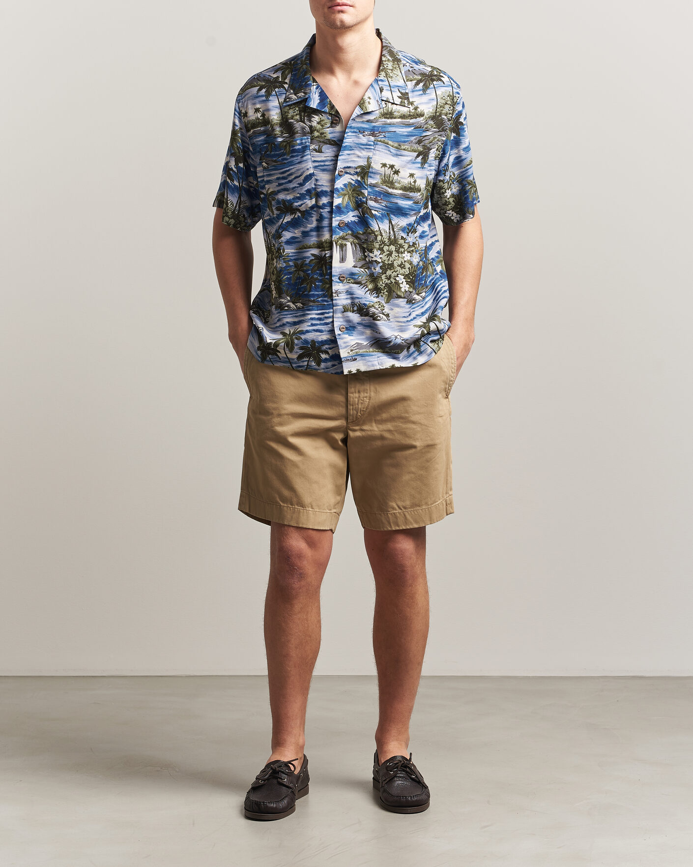 Herren | Shorts | RRL | Officers Flat Shorts New Military Khaki