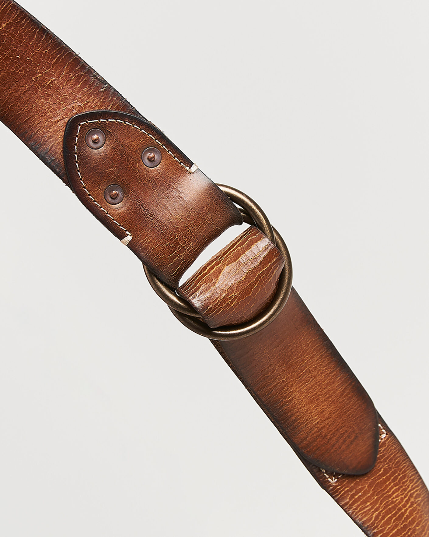 Herren | RRL Ring Belt Vintage Brown | RRL | Ring Belt Vintage Brown