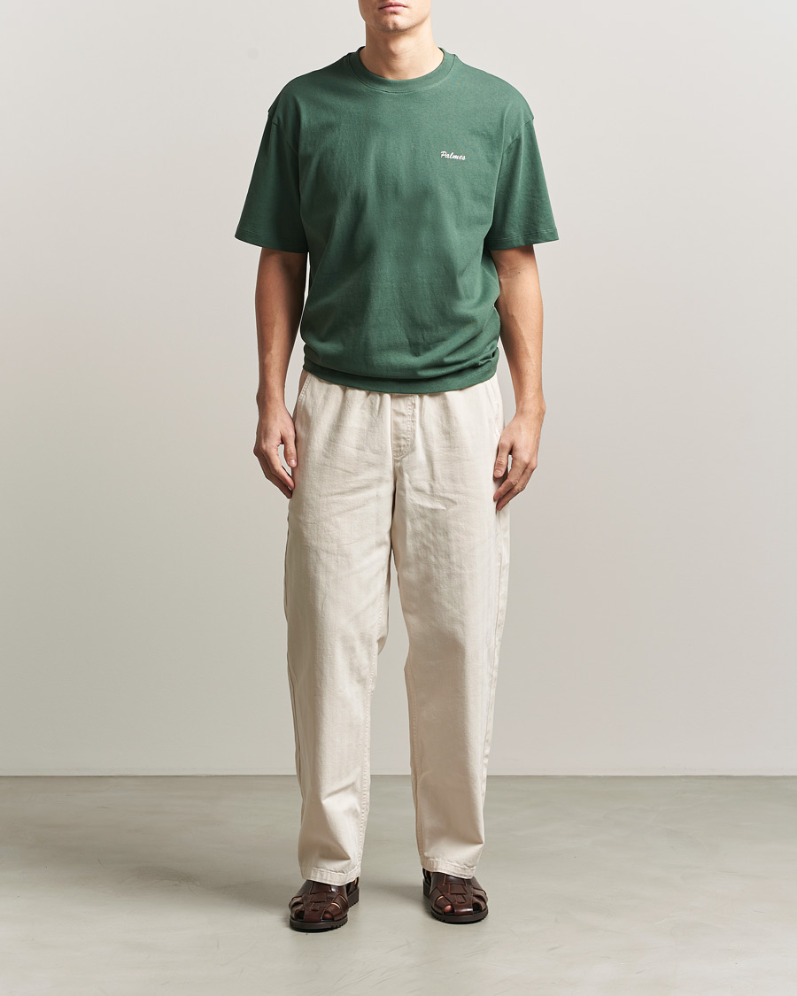 Herren | T-Shirts | Palmes | Stitch T-Shirt Dark Green