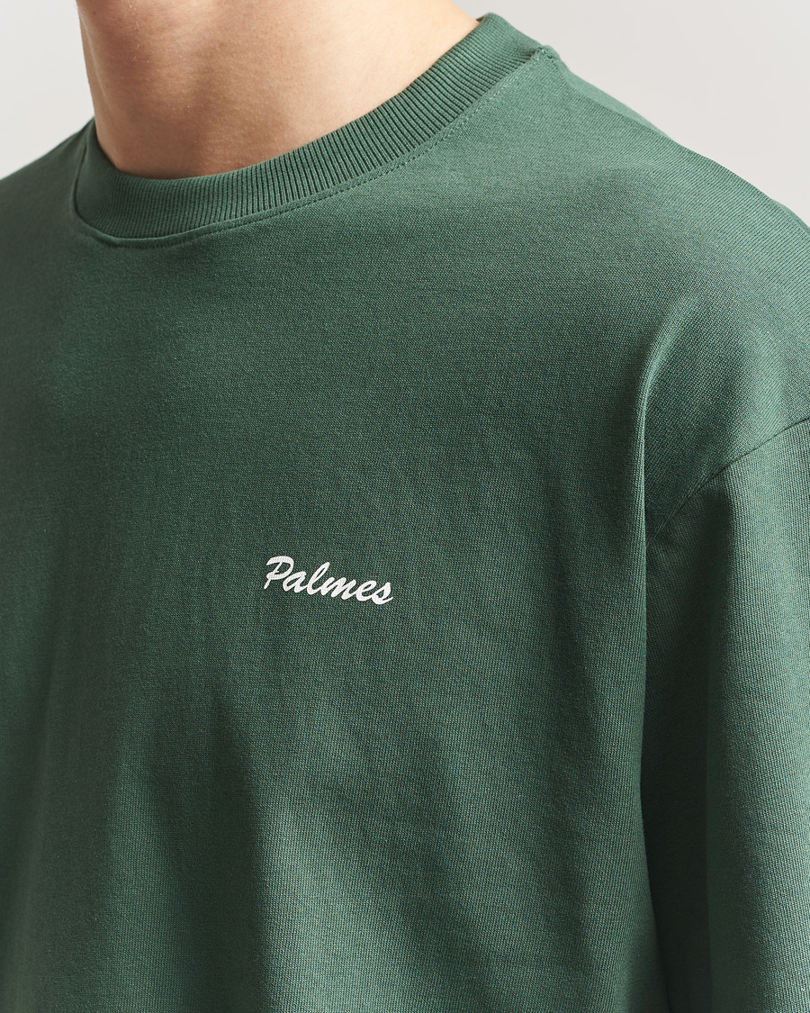 Herren | T-Shirts | Palmes | Stitch T-Shirt Dark Green