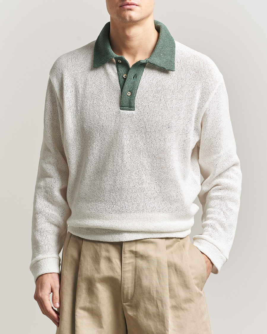 Herren | Pullover | Palmes | Knitted Rugby  Off White