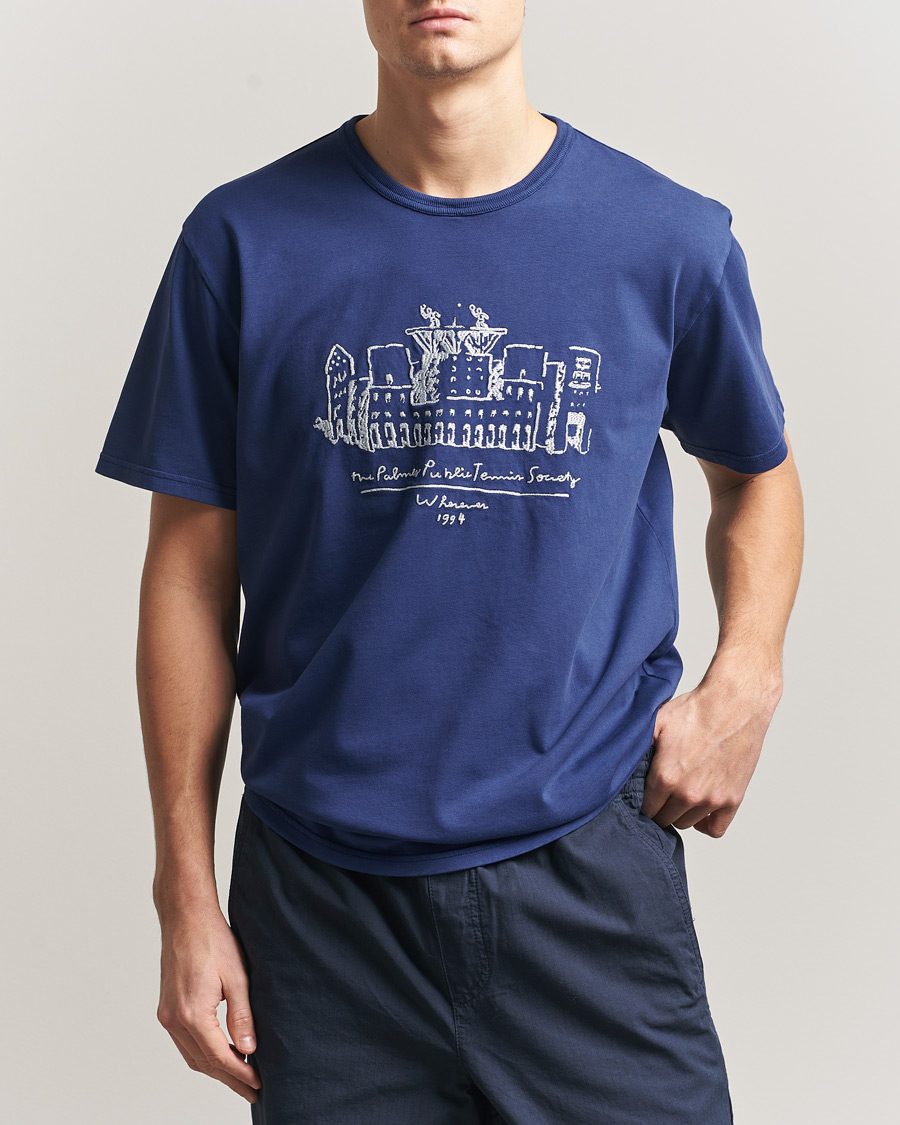 Herren | T-Shirts | Palmes | Public T-Shirt Blue