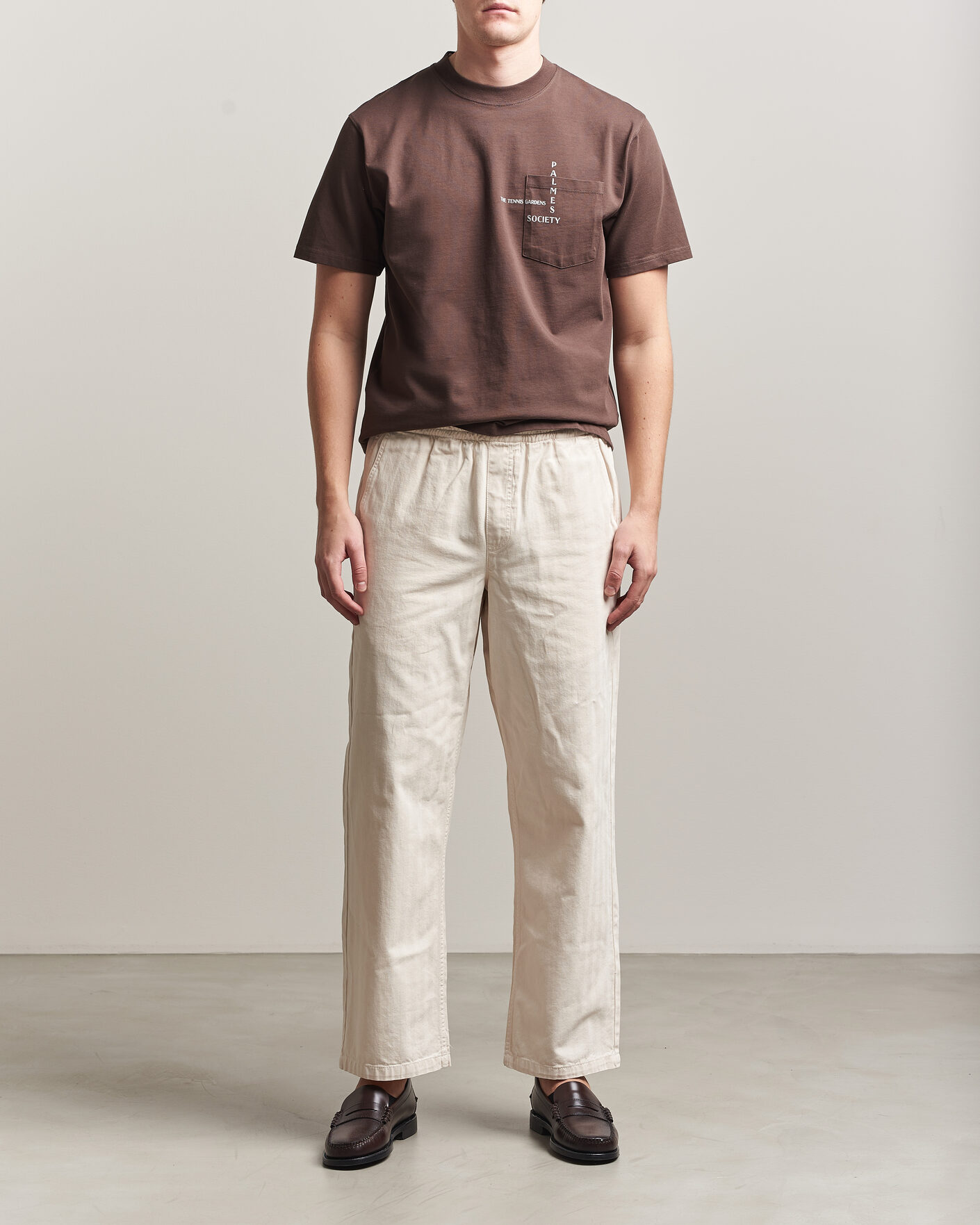 Herren | T-Shirts | Palmes | Ramus Pocket T-Shirt Brown
