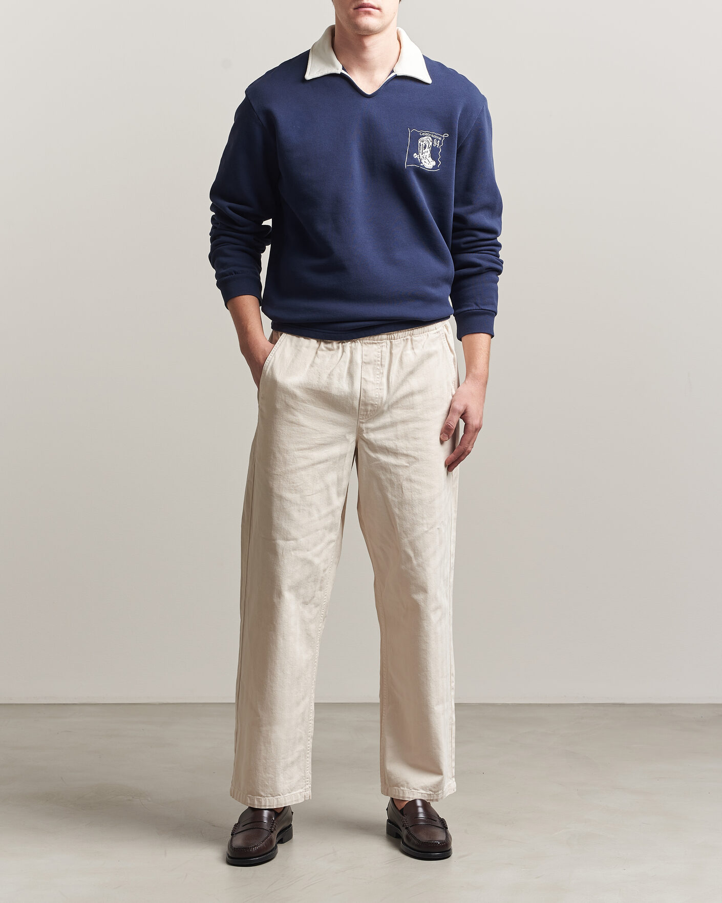 Herren | Pullover | Palmes | Boot Open Rugby Shirt Navy