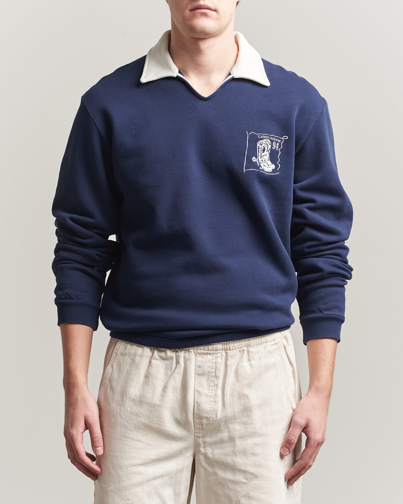 Herren | Pullover | Palmes | Boot Open Rugby Shirt Navy