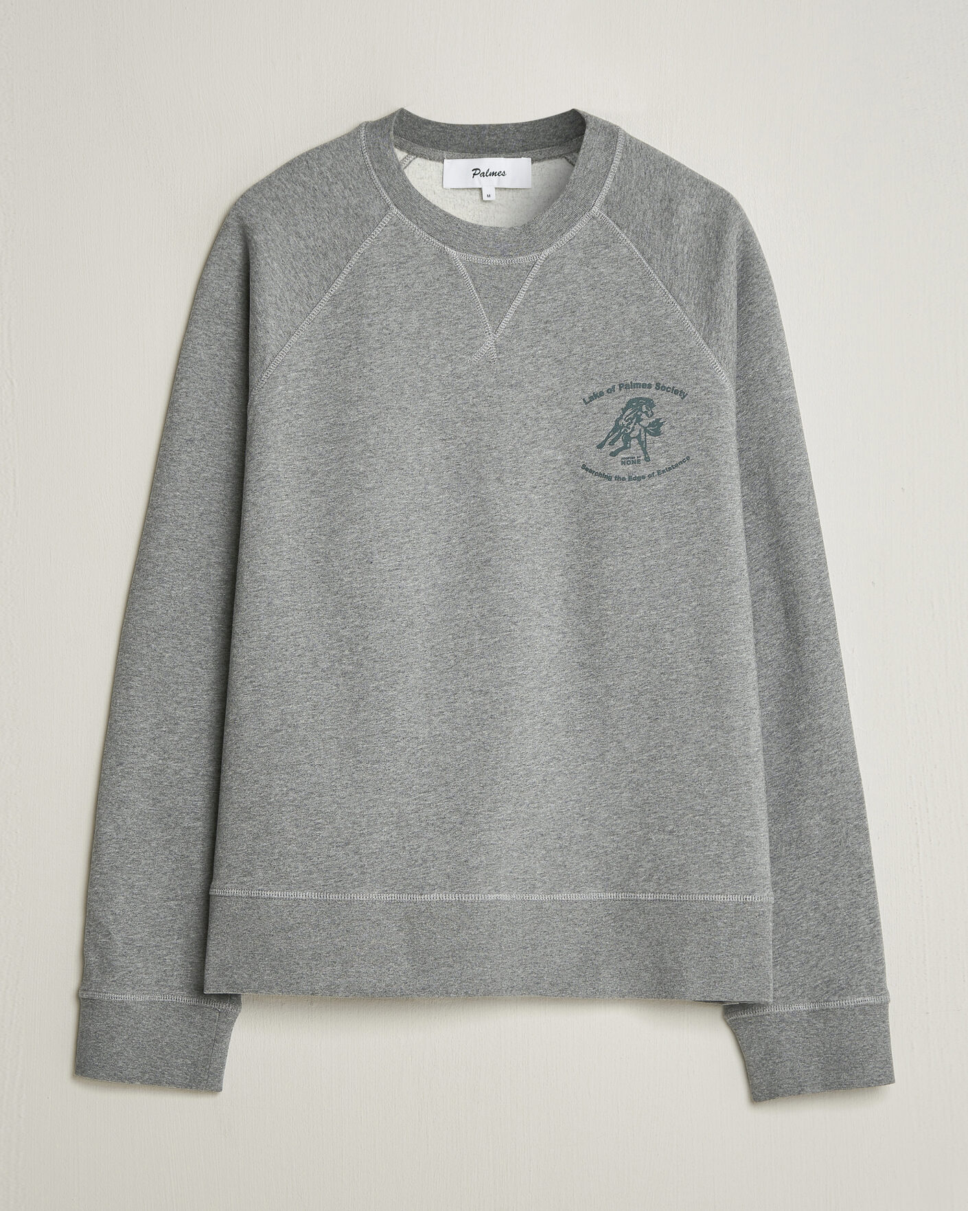 Herren | Pullover | Palmes | Lake Raglan Sweatshirt Grey Melange