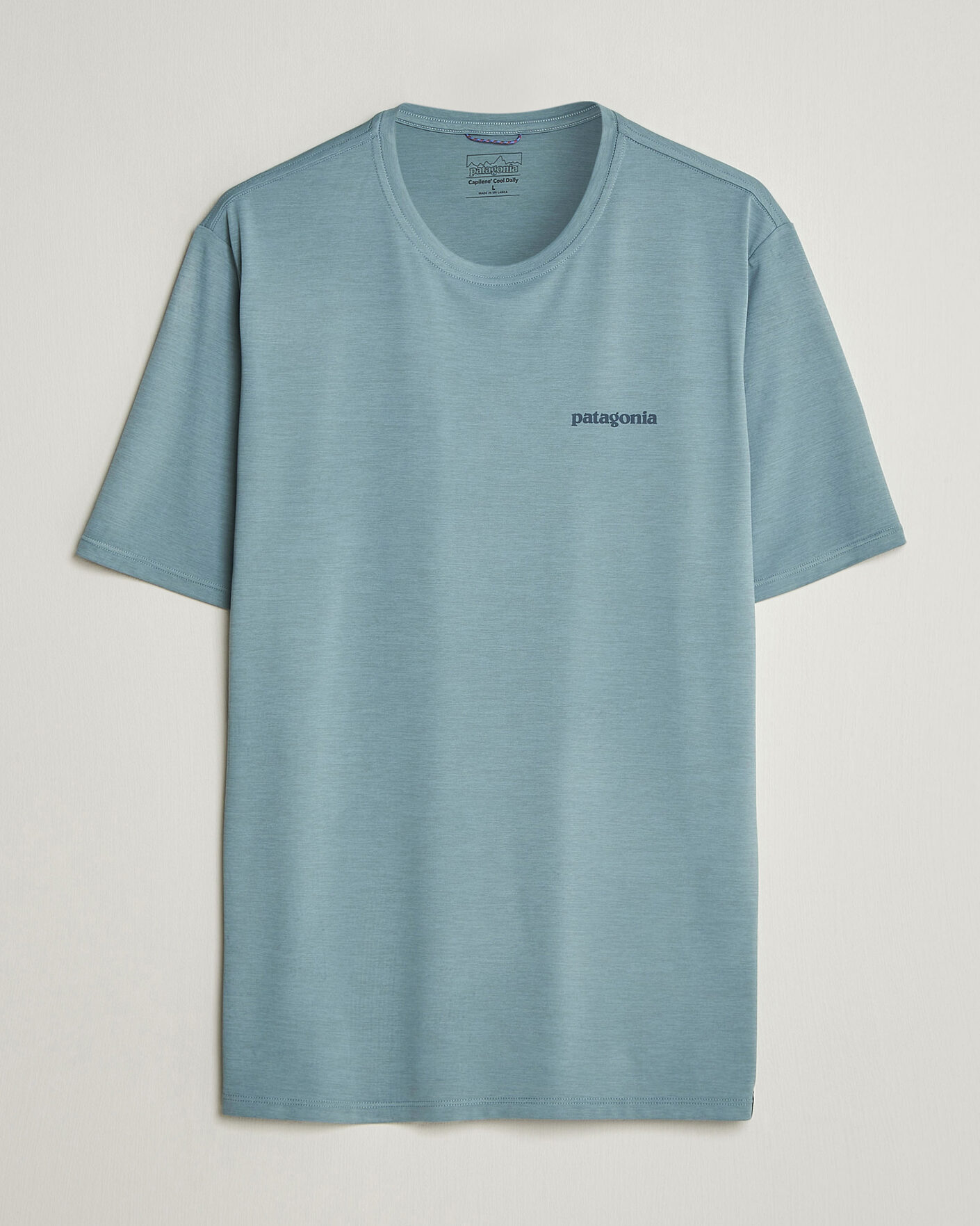 Herren | T-Shirts | Patagonia | Cap Cool Daily Logo T-Shirt Blue Sage