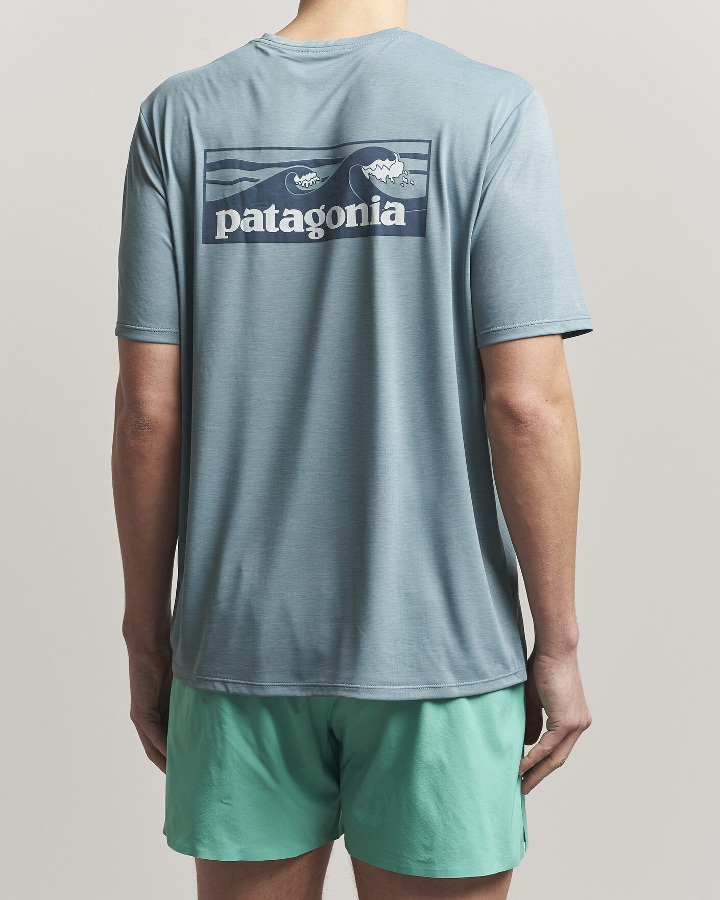 Herren | T-Shirts | Patagonia | Cap Cool Daily Logo T-Shirt Blue Sage