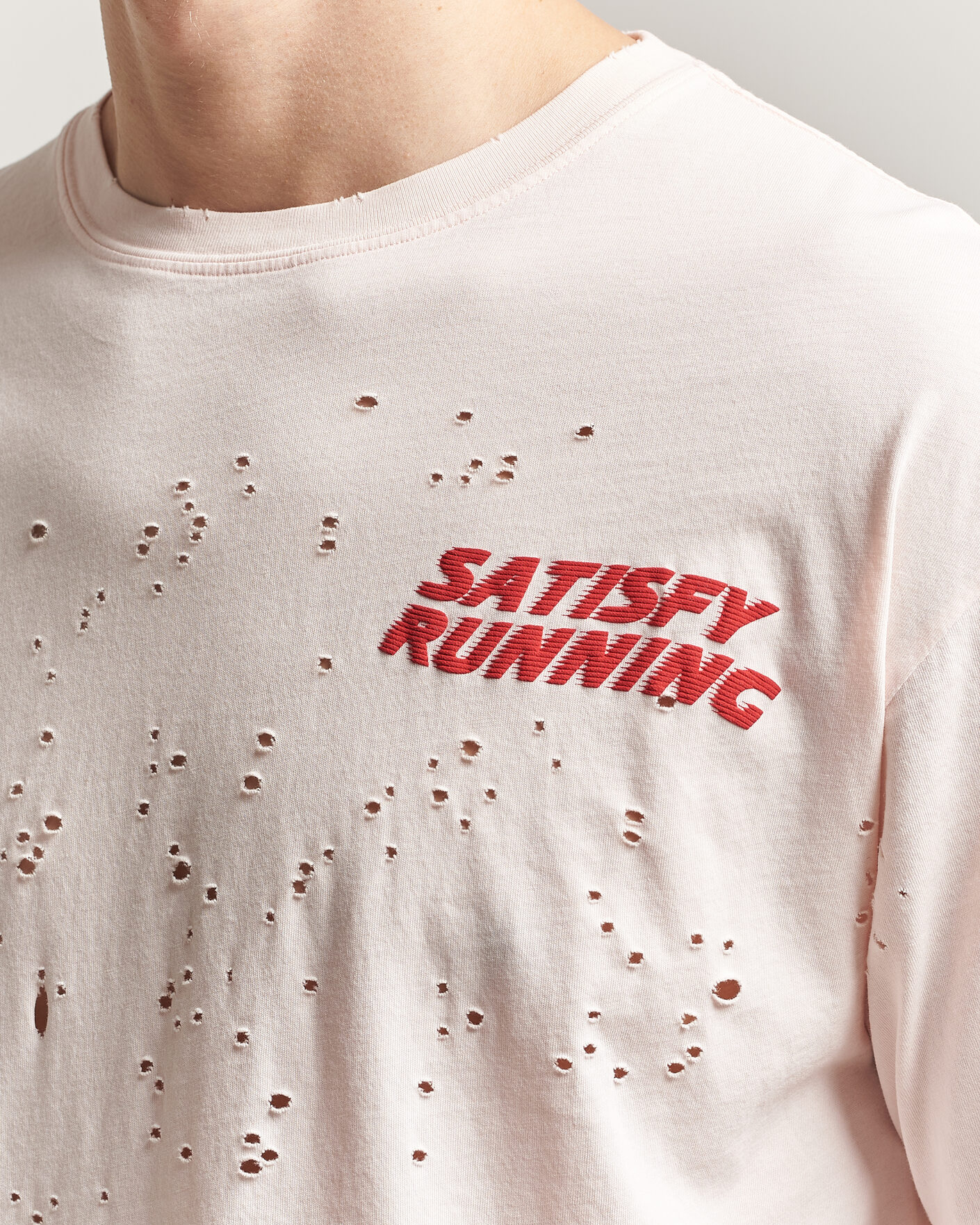 Herren | T-Shirts | Satisfy | MothTech T-Shirt Sun Bleached Rosewater