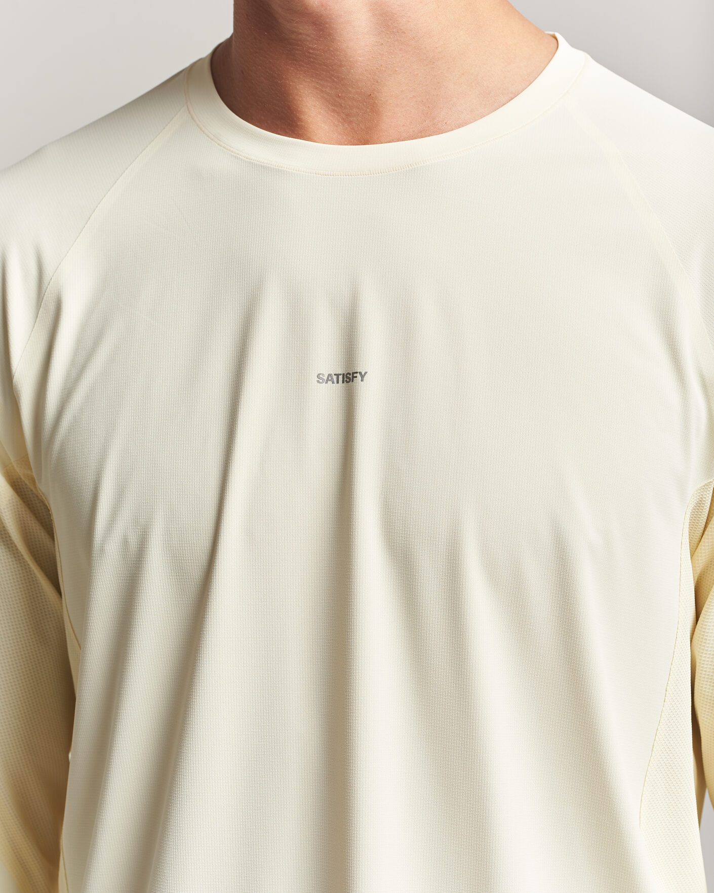 Herren | T-Shirts | Satisfy | AuraLite UV Long Sleeve T-Shirt Transparent Yellow