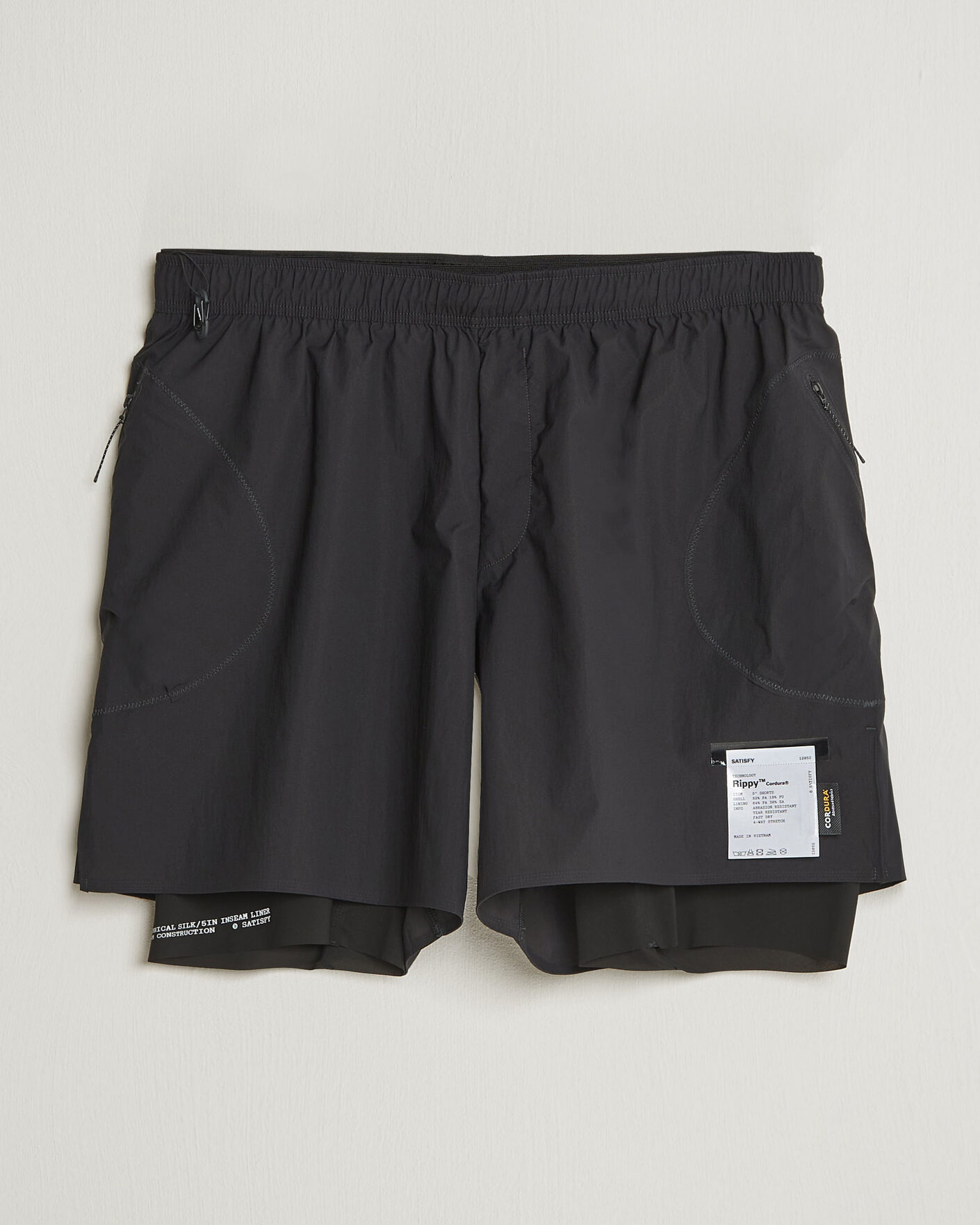 Herren | Shorts | Satisfy | Rippy Cordura 5 Inch Shorts Black