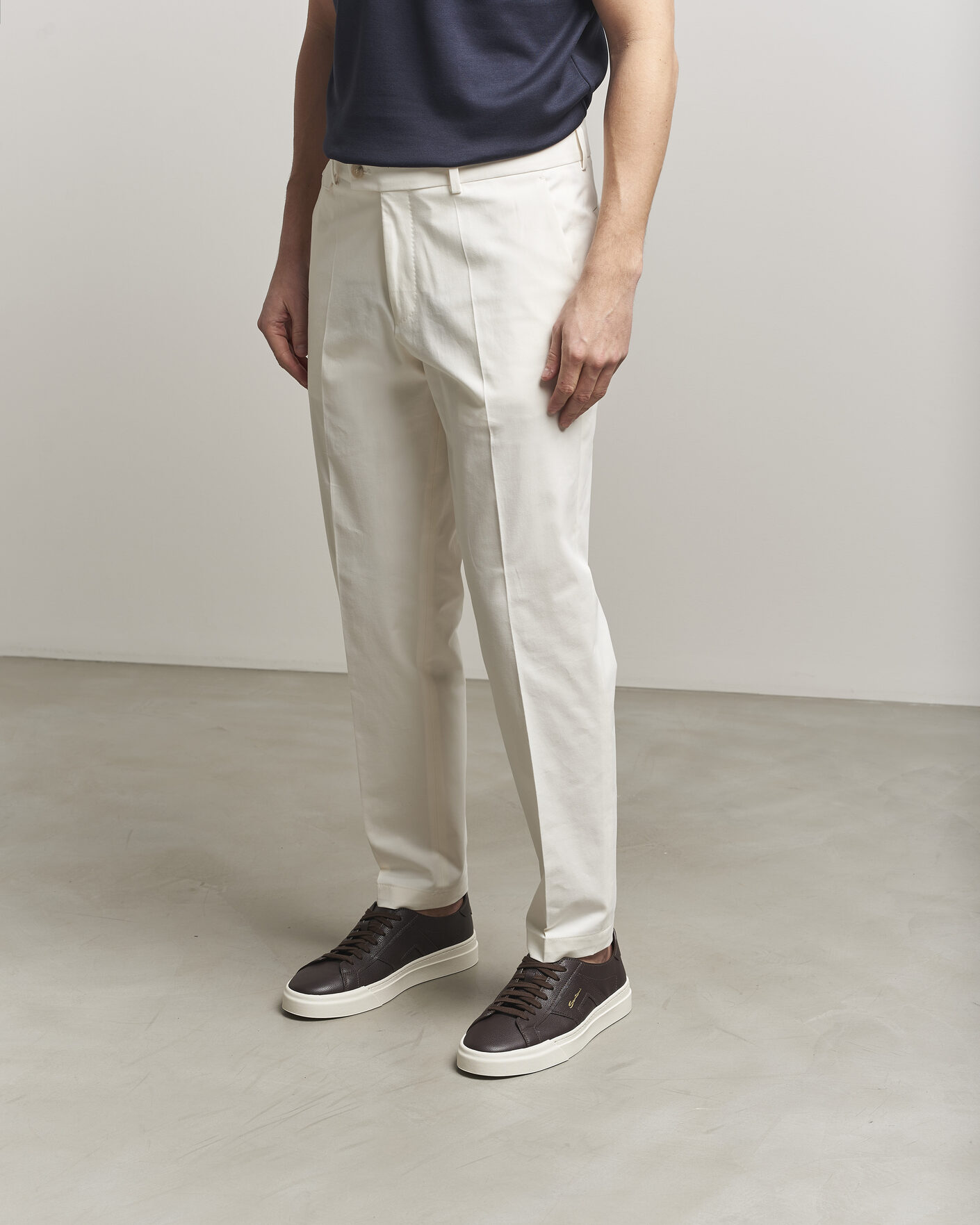 Herren | Sneaker | Santoni | Double Buckle Sneakers Dark Brown Calf