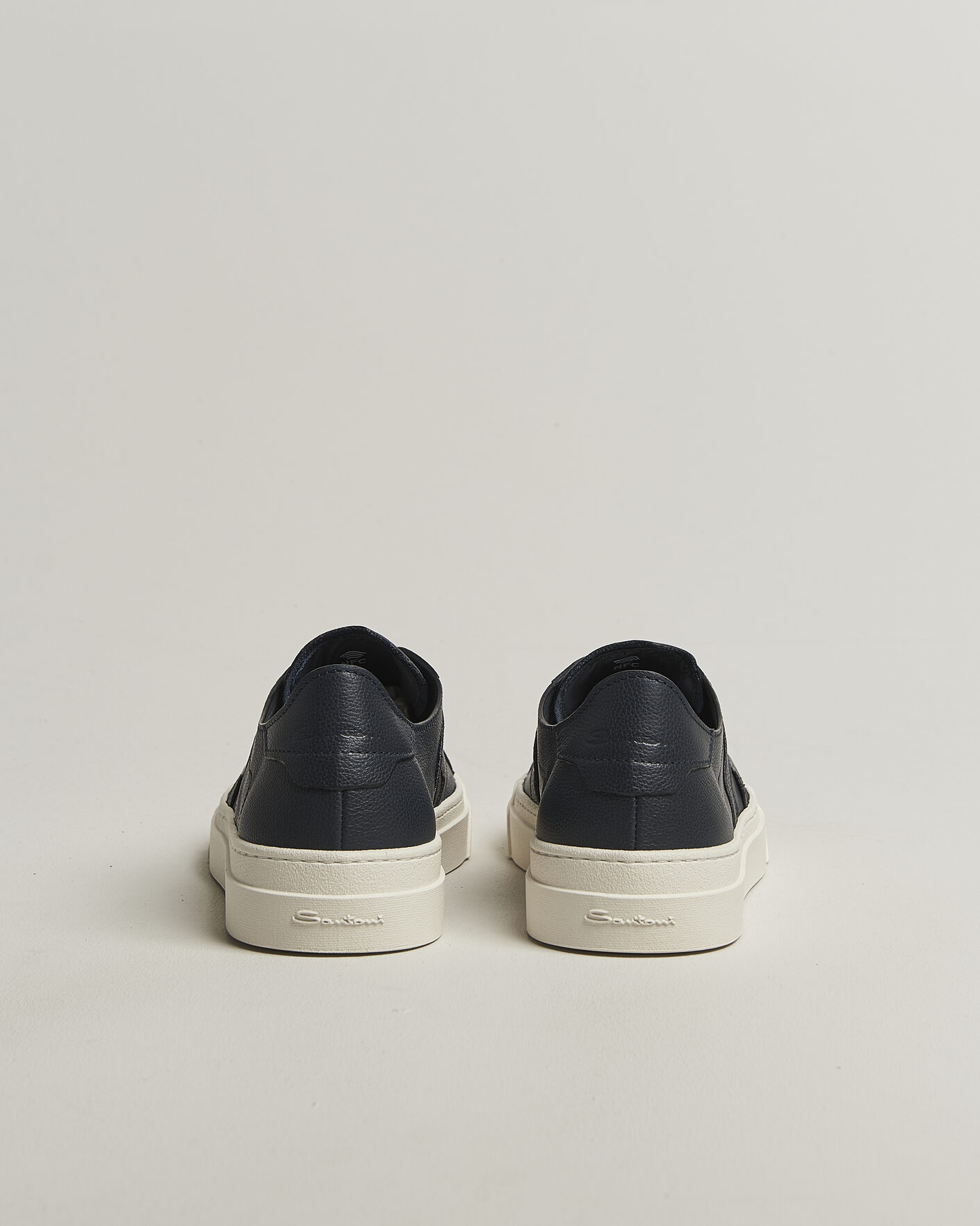 Herren | Sneaker | Santoni | Double Buckle Sneakers Navy Calf