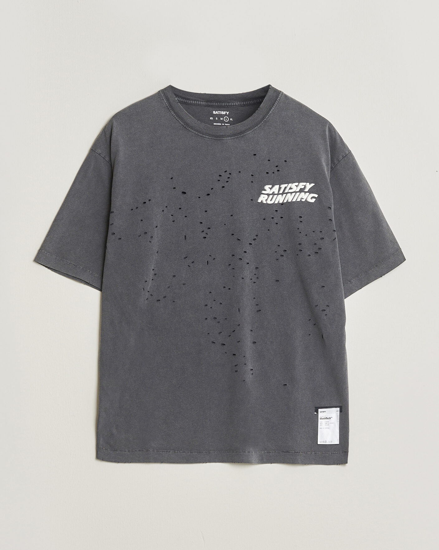 Herren | T-Shirts | Satisfy | MothTech Small Logo T-Shirt Aged Black