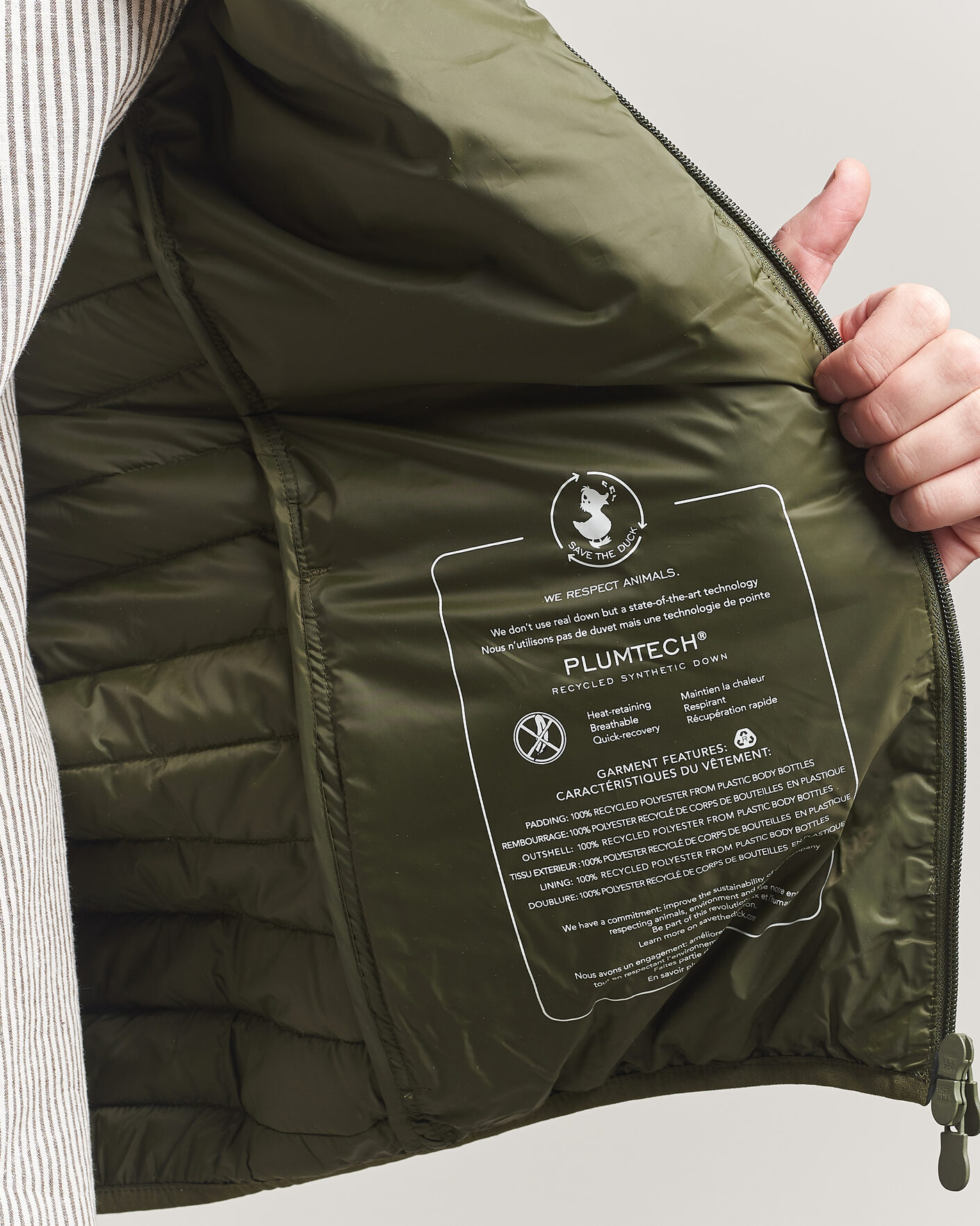 Herren | Jacken | Save The Duck | Cole Lightweight Padded Jacket Snake Green