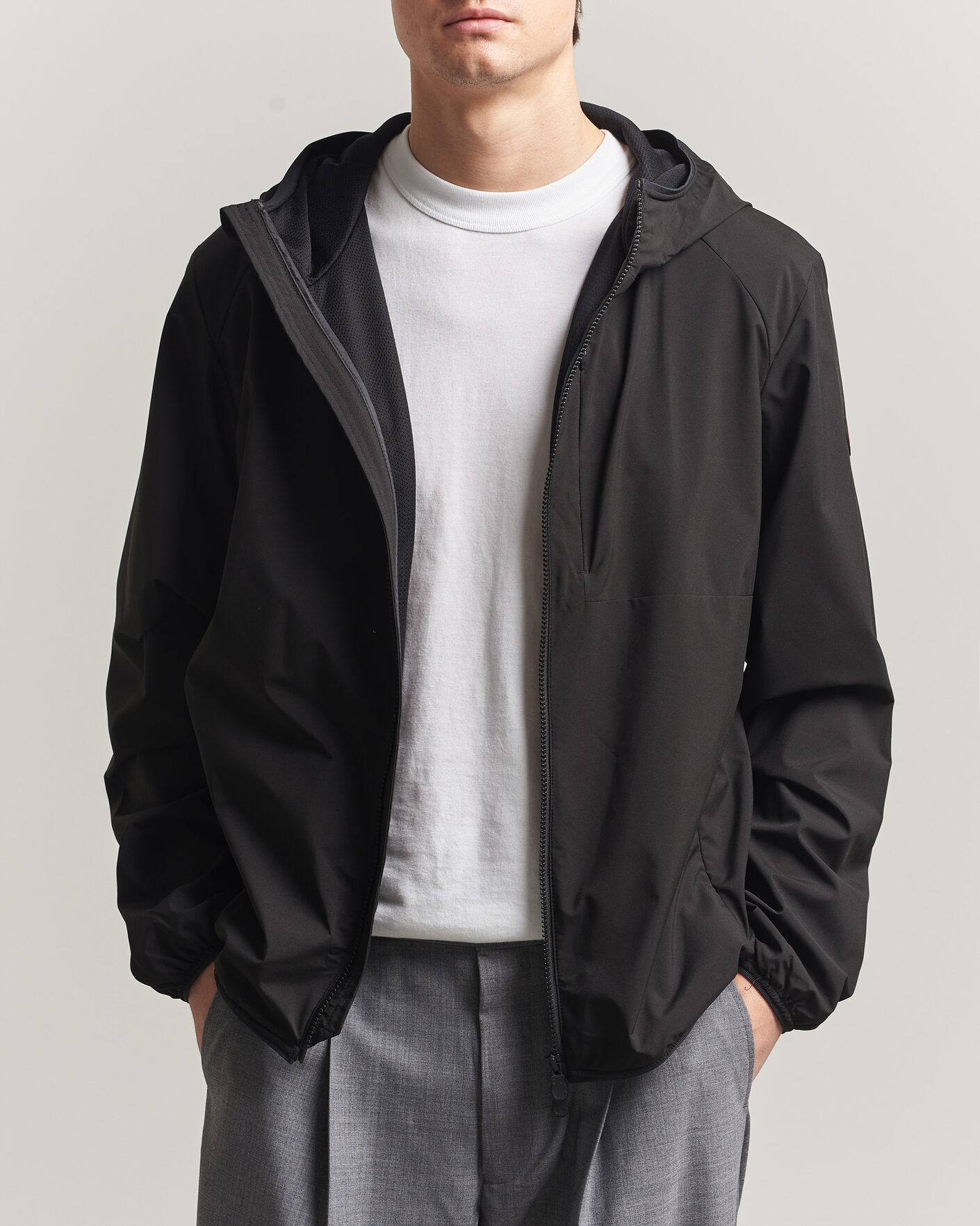 Herren | Jacken | Save The Duck | Pier Wind/Water Resistant Hood Jacket Black