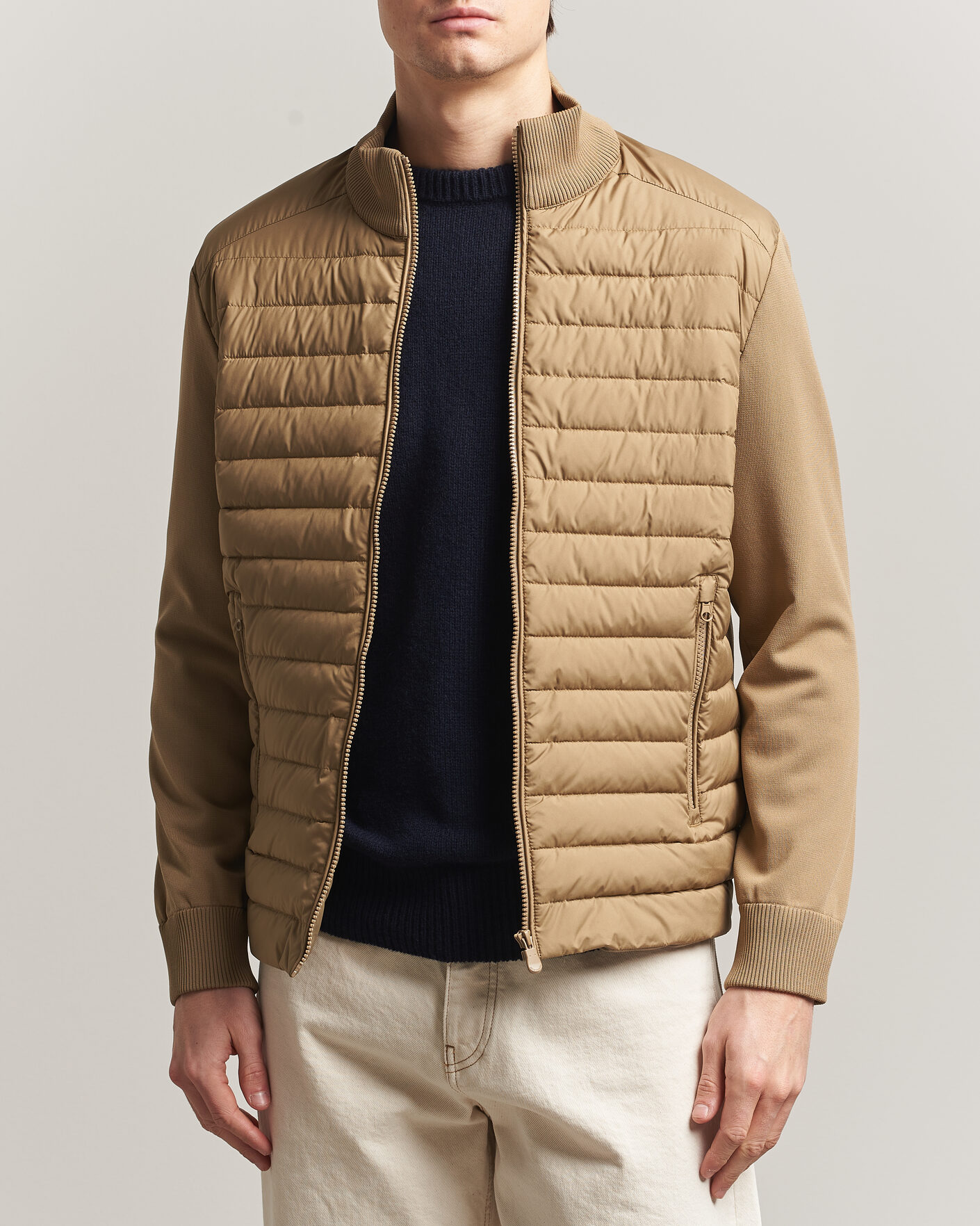 Herren | Jacken | Save The Duck | Sedum Lightweight Padded Hybrid Jacket Khaki Brown