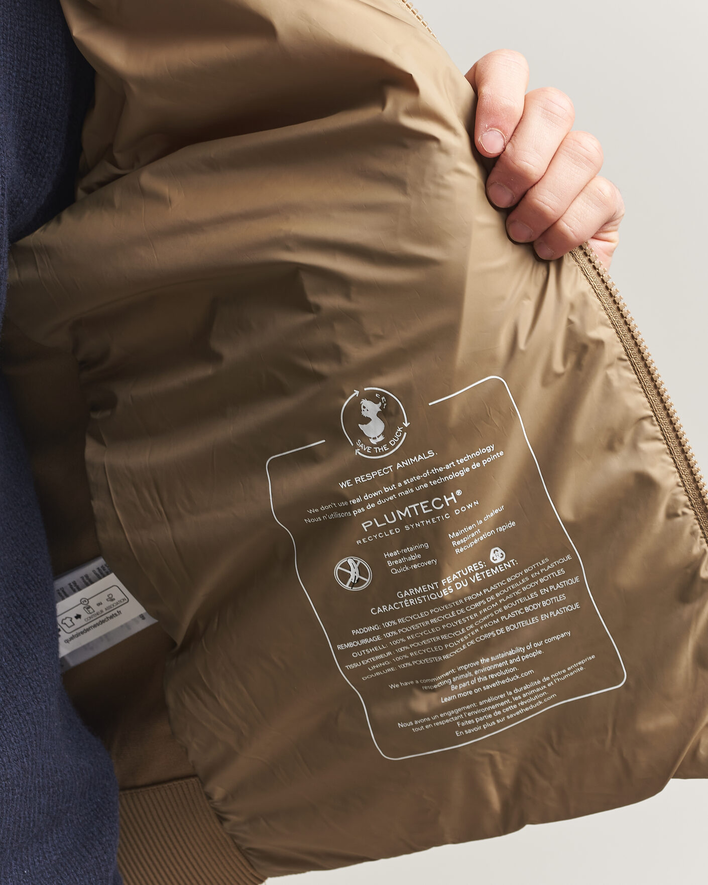 Herren | Jacken | Save The Duck | Sedum Lightweight Padded Hybrid Jacket Khaki Brown