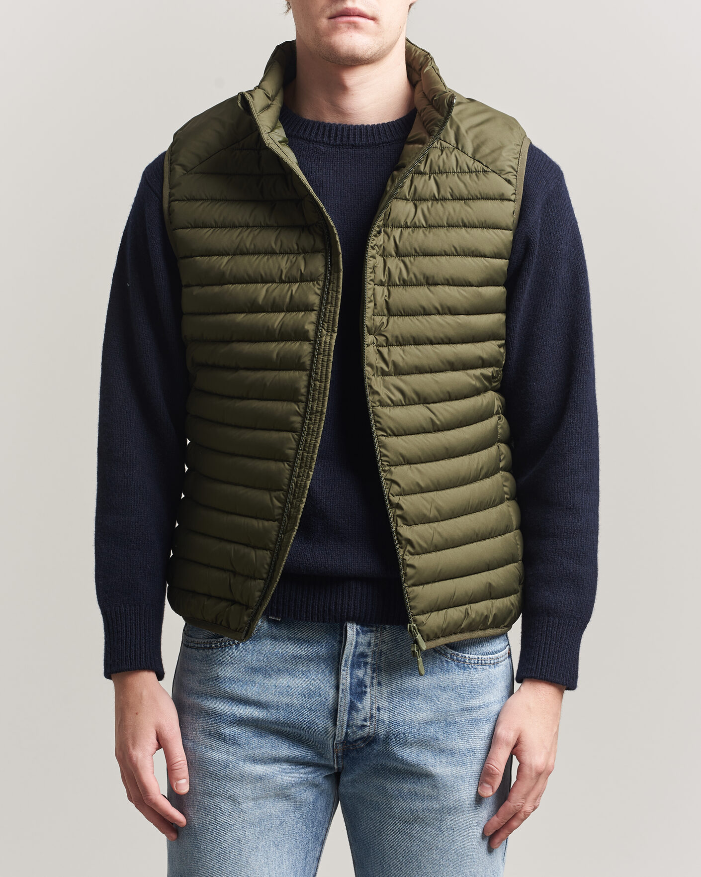 Herren | Westen | Save The Duck | Dave Lightweight Padded Vest Snake Green