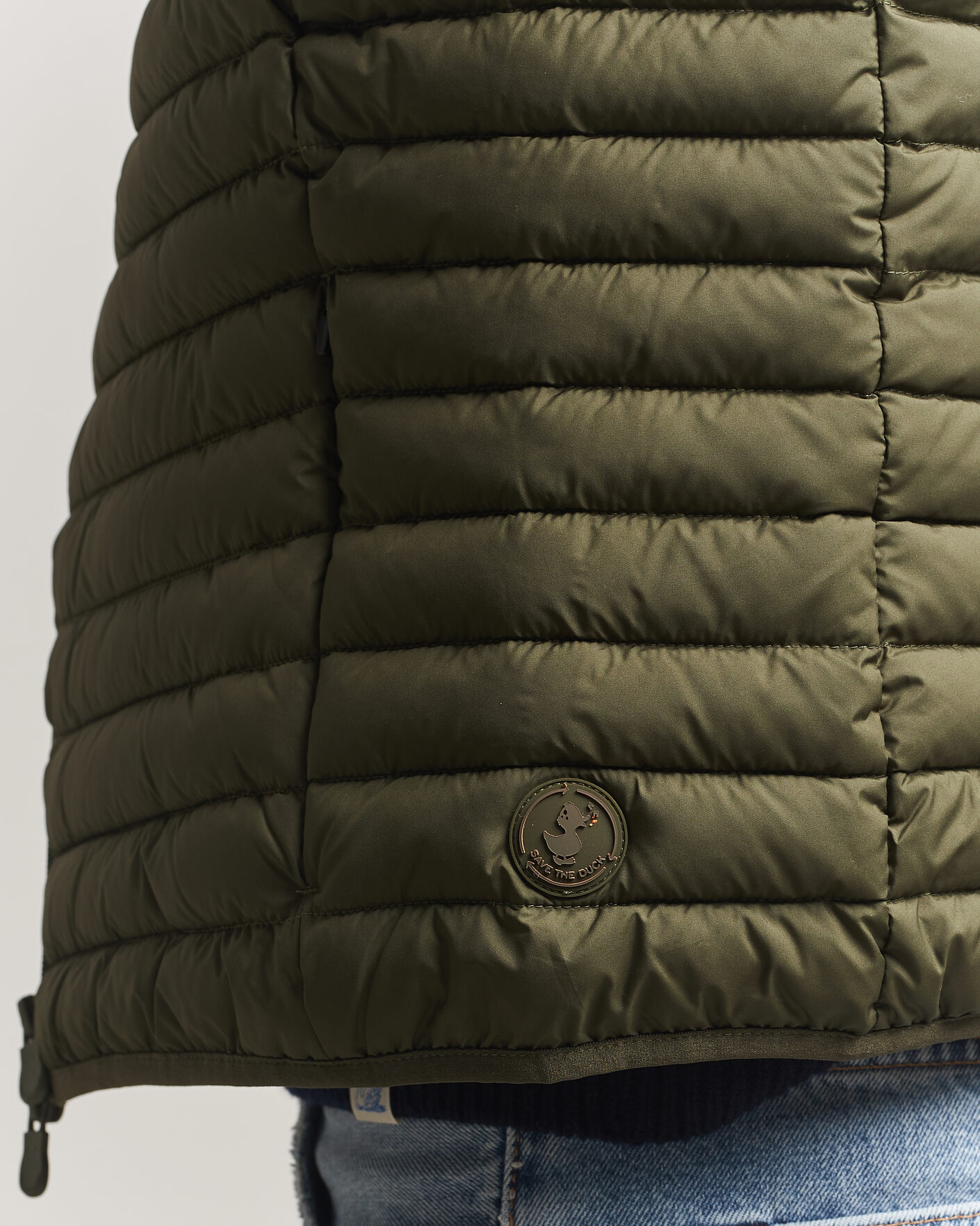 Herren | Westen | Save The Duck | Dave Lightweight Padded Vest Snake Green