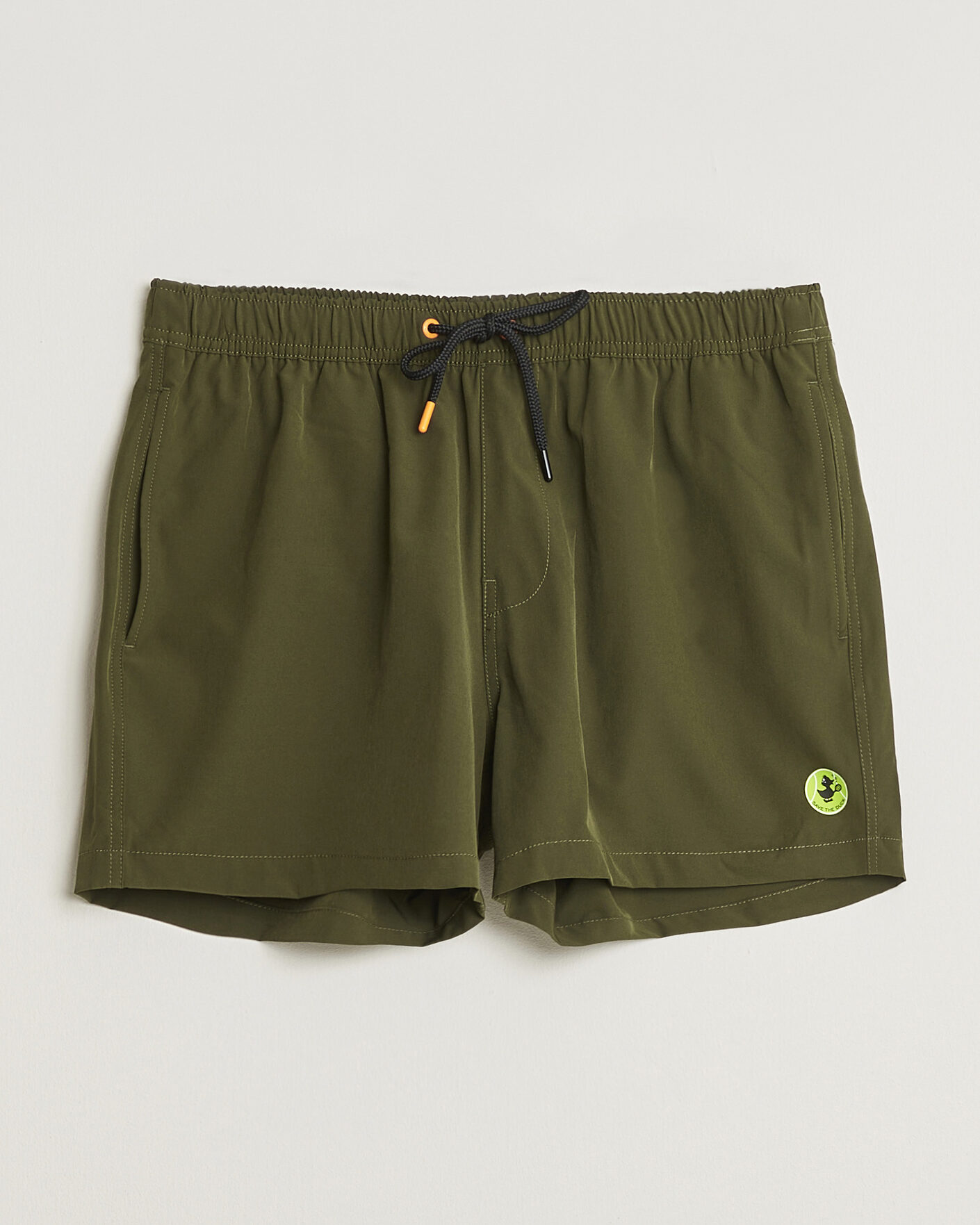 Herren | Badehosen | Save The Duck | Plain Drawstring Swimshorts Snake Green