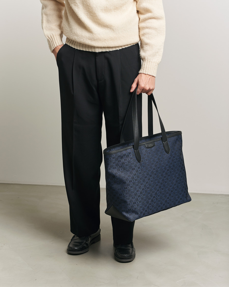 Herren | Taschen | Smythson | Canvas Stamp Tote Navy