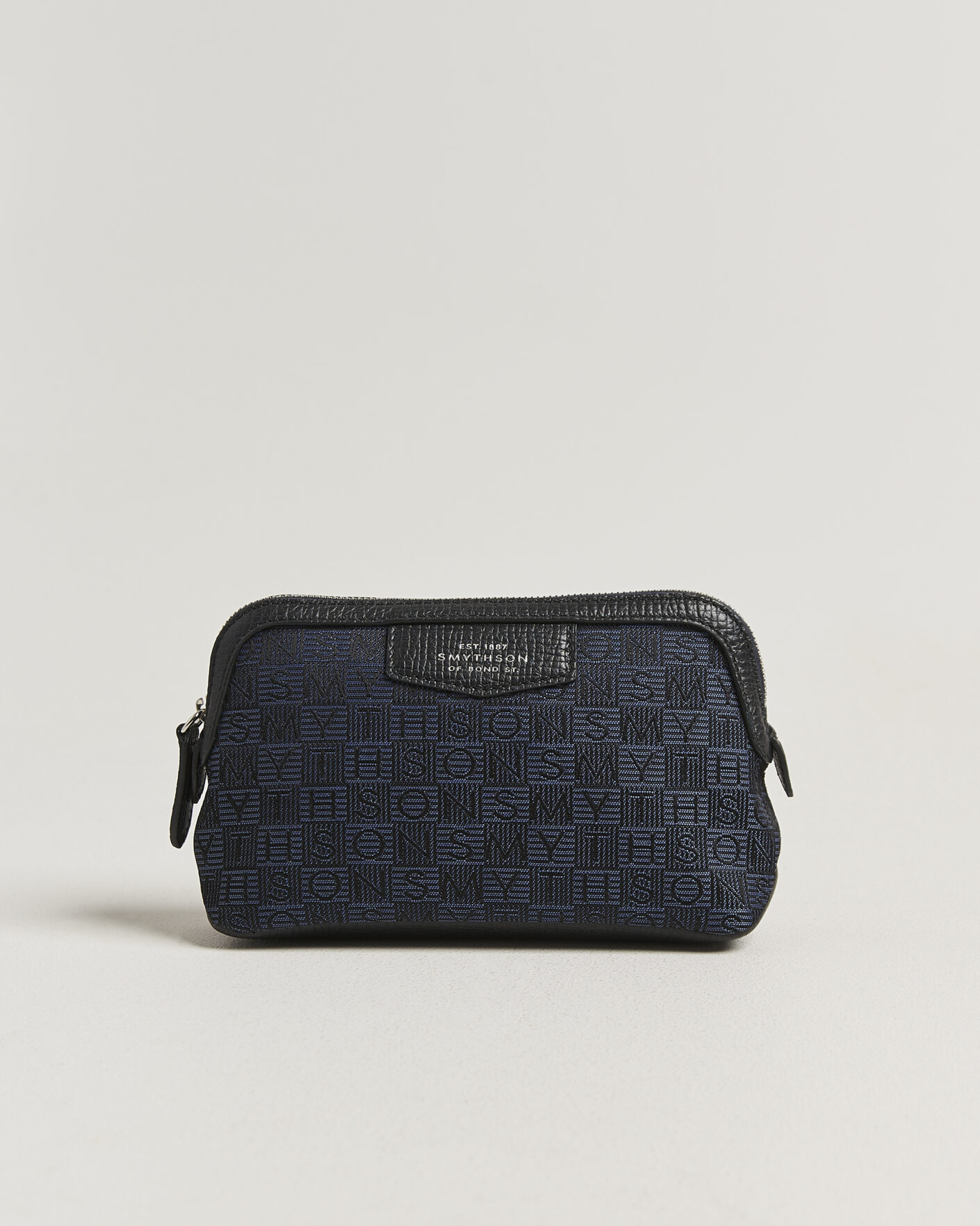 Herren | Taschen | Smythson | Canvas Stamp Small Travel Pouch Navy