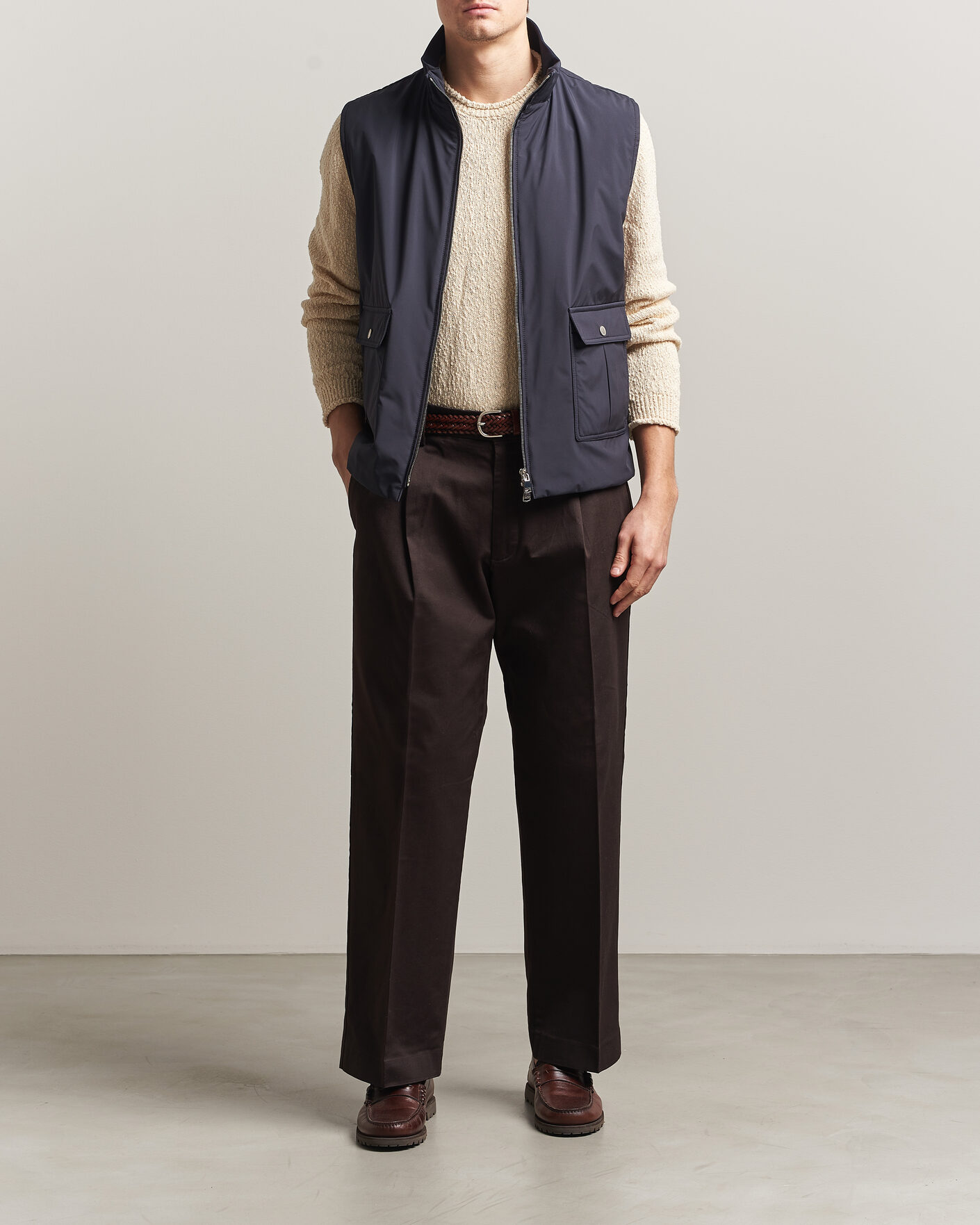 Herren | Westen | Valstar | Nylon Zip Vest Navy