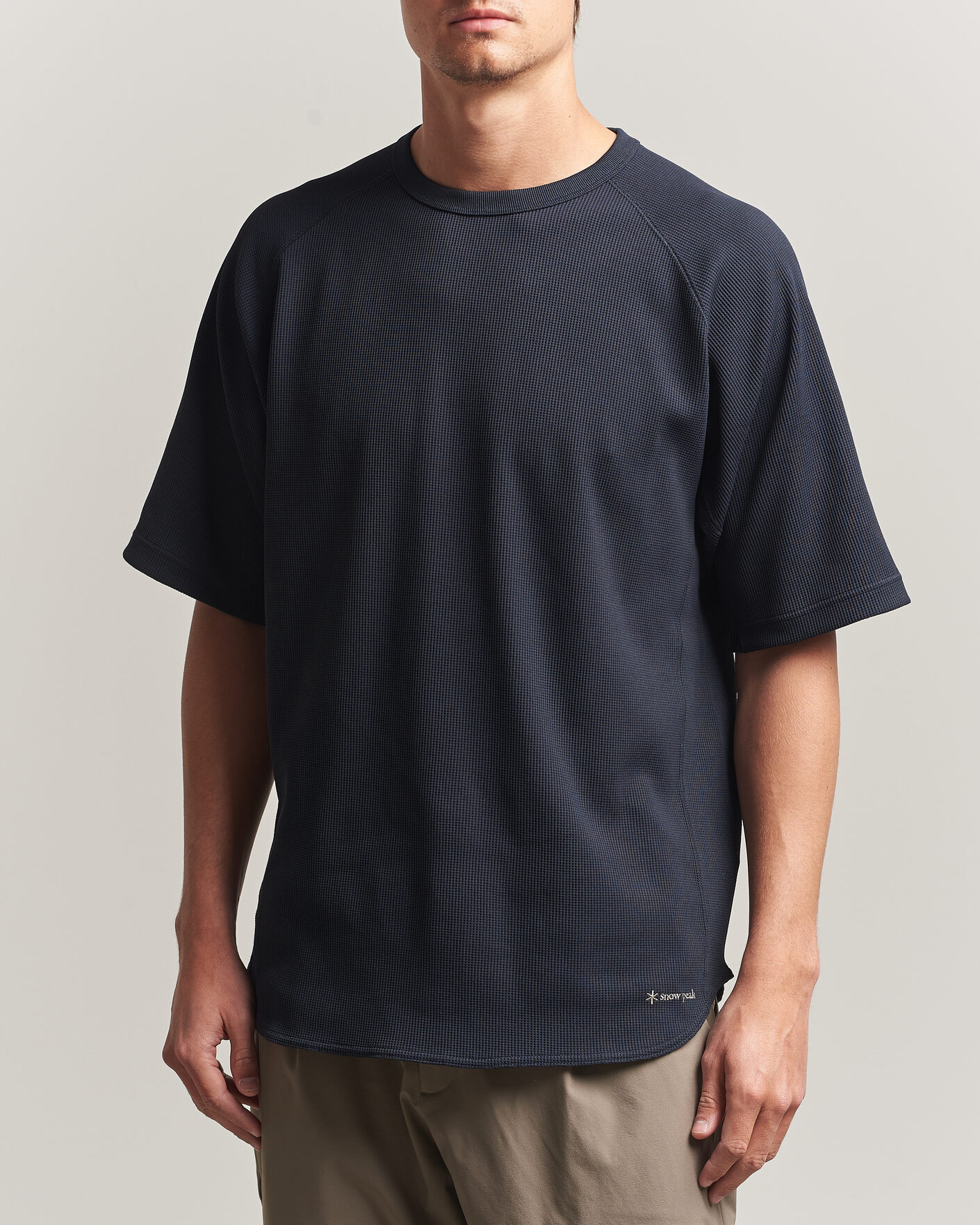Herren | T-Shirts | Snow Peak | Dry Waffle T-Shirt Dark Navy