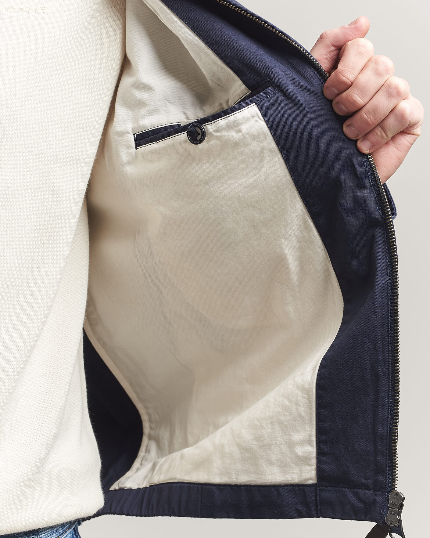Herren | Jacken | Gant | Cotton Windcheater Jacket Evening Blue