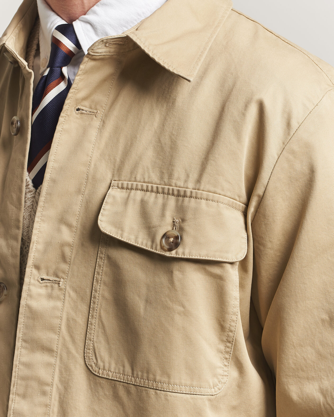 Herren | Hemden | Gant | Regular Fit Cotton Twill Overshirt Woody Beige