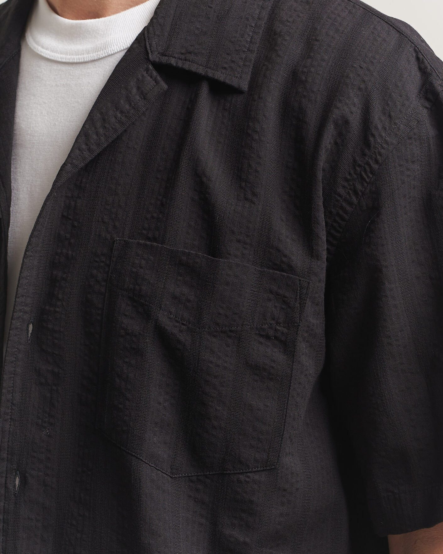 Herren | Hemden | Gant | Relaxed Fit Dobby Striped Camp Shirt Black